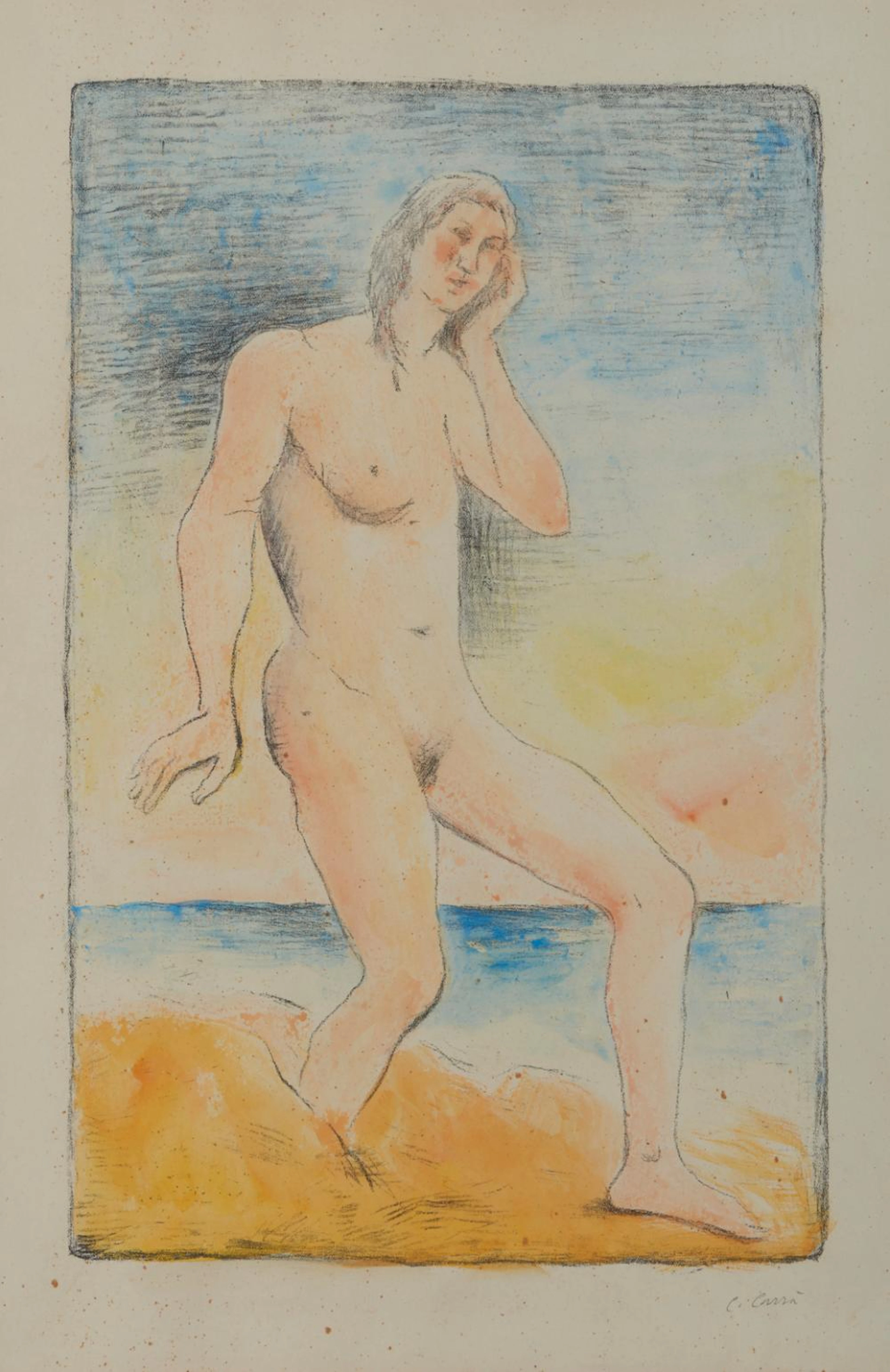 CARRA' CARLO (1881 - 1966) Nudo di donna.