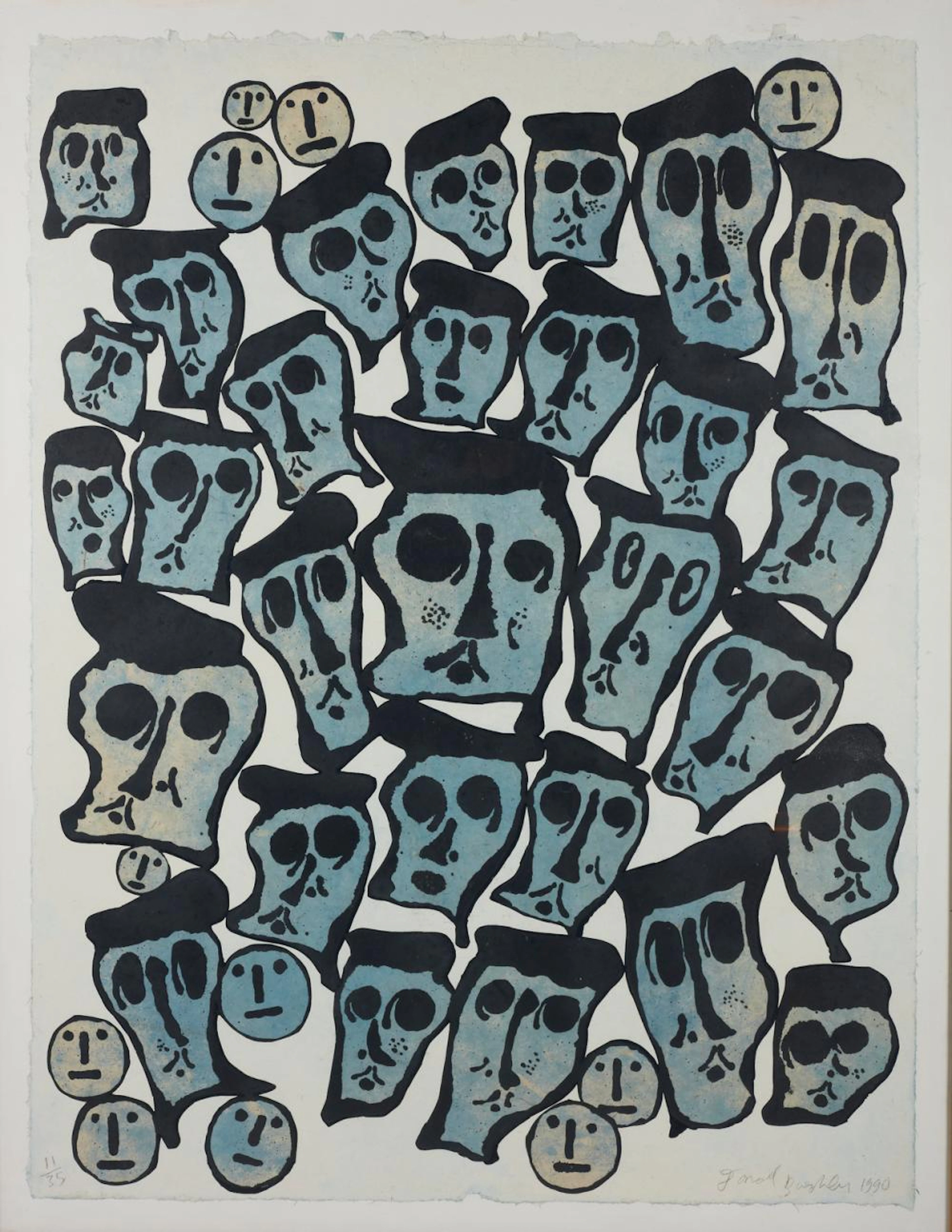 BAECHLER DONALD (1956 - 2022) - Crowds.