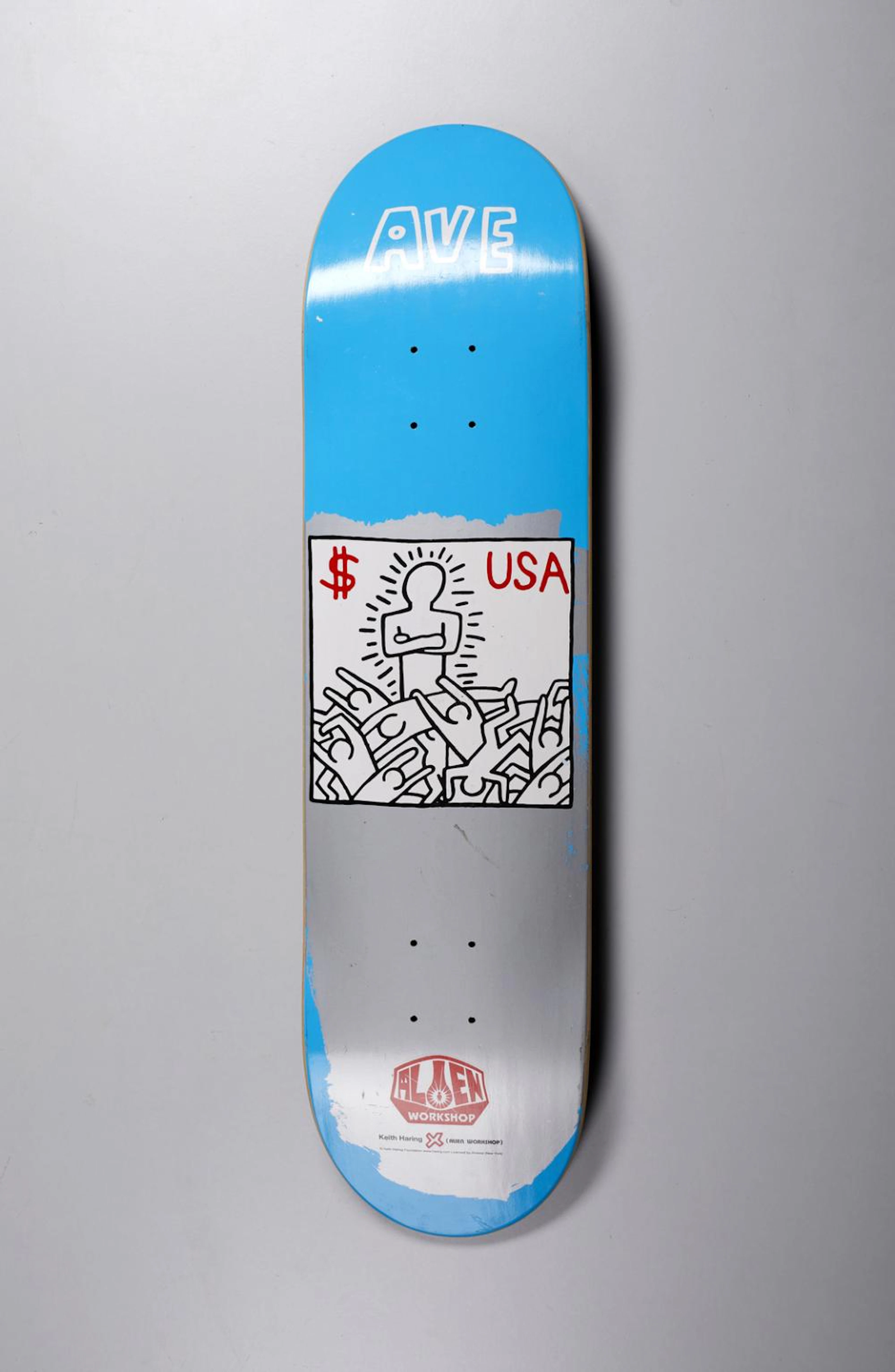 HARING KEITH (1958 - 1990) (ATT.TO) Skateboard.