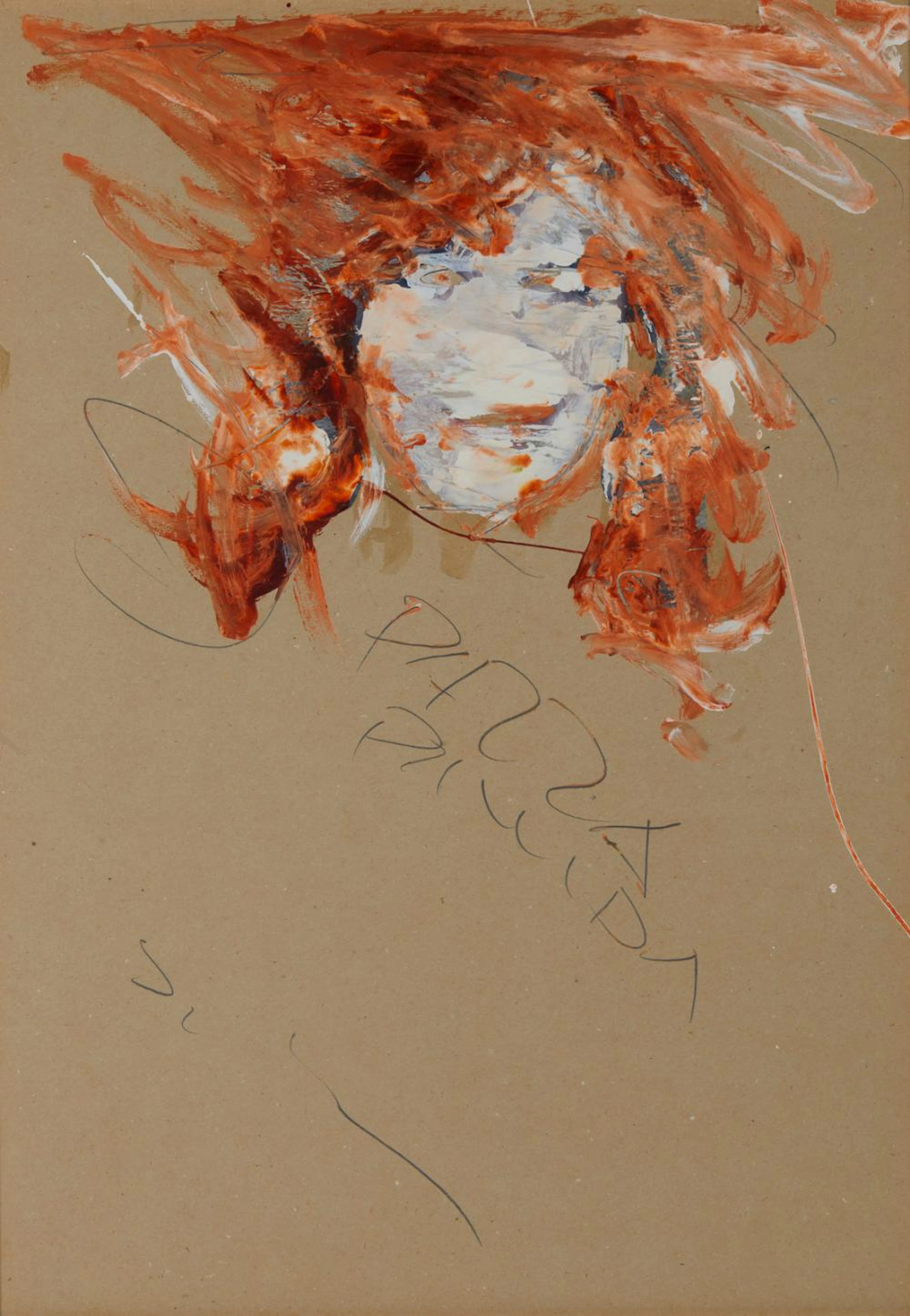 SCHIFANO MARIO (1934 - 1998) - Pazza pallida.