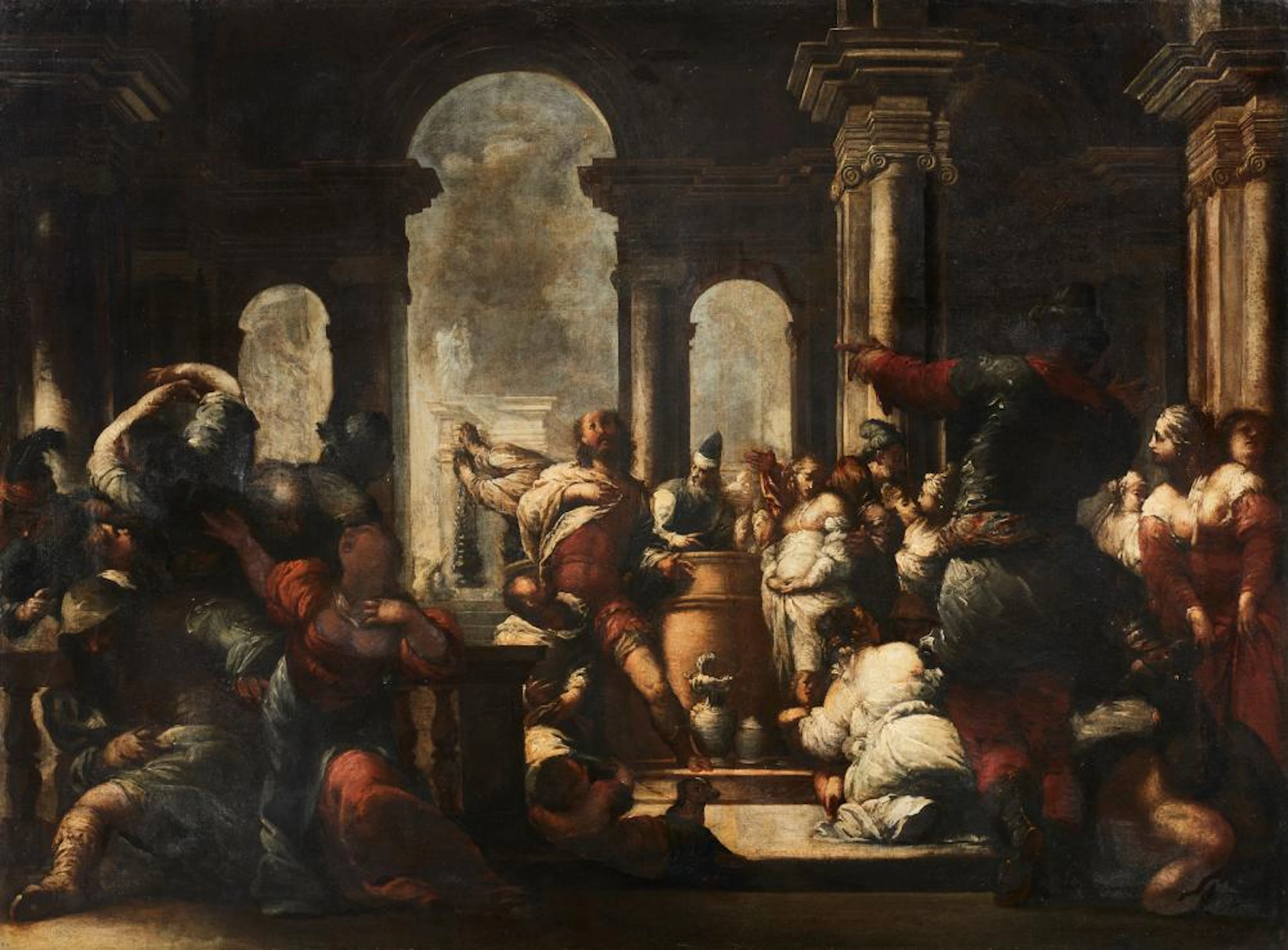 MAZZONI SEBASTIANO (1611 - 1678) The sacrifice of Jephthah