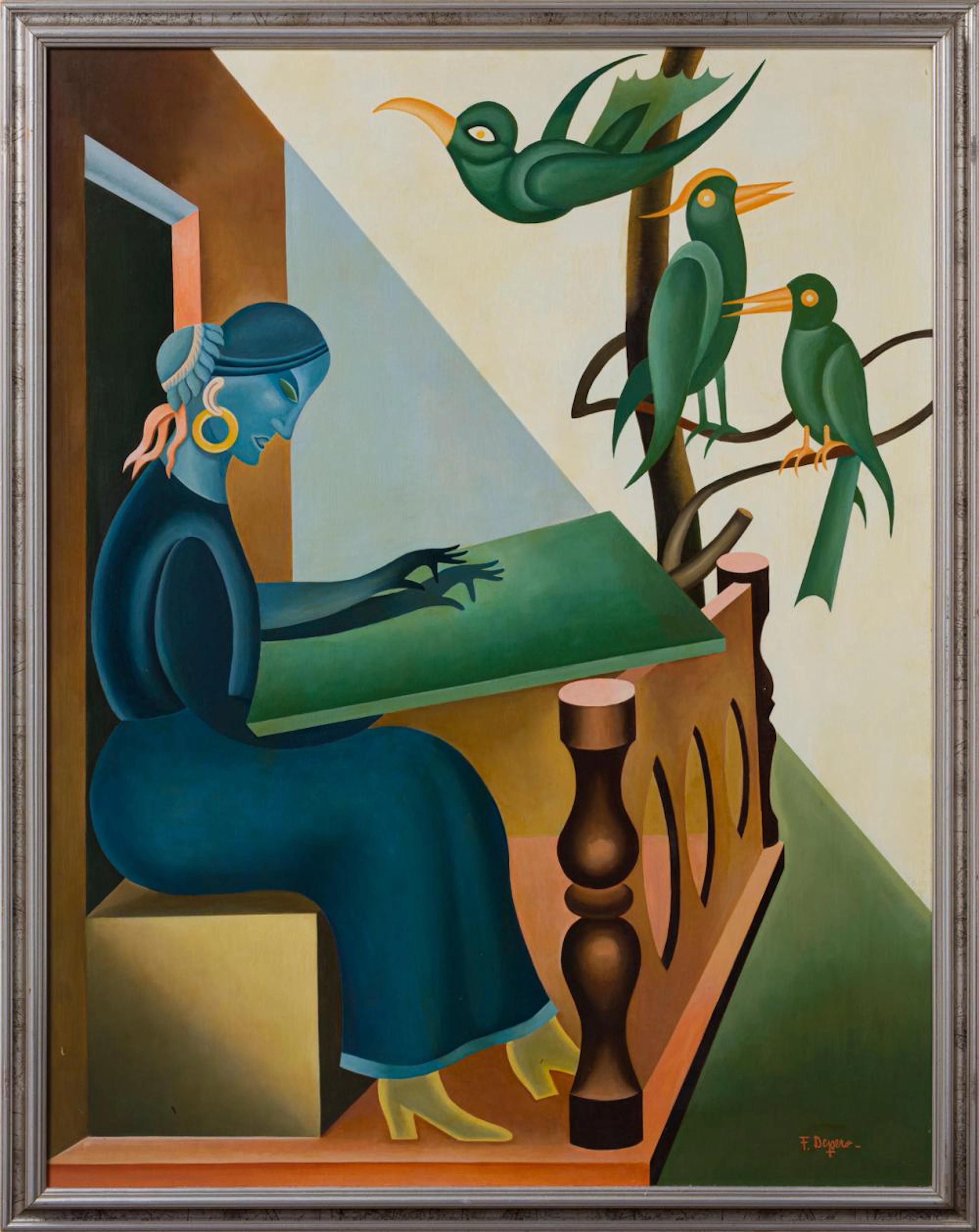 DEPERO FORTUNATO (1892 - 1960) - ROSETTA CHE CUCE, 1919/1954.