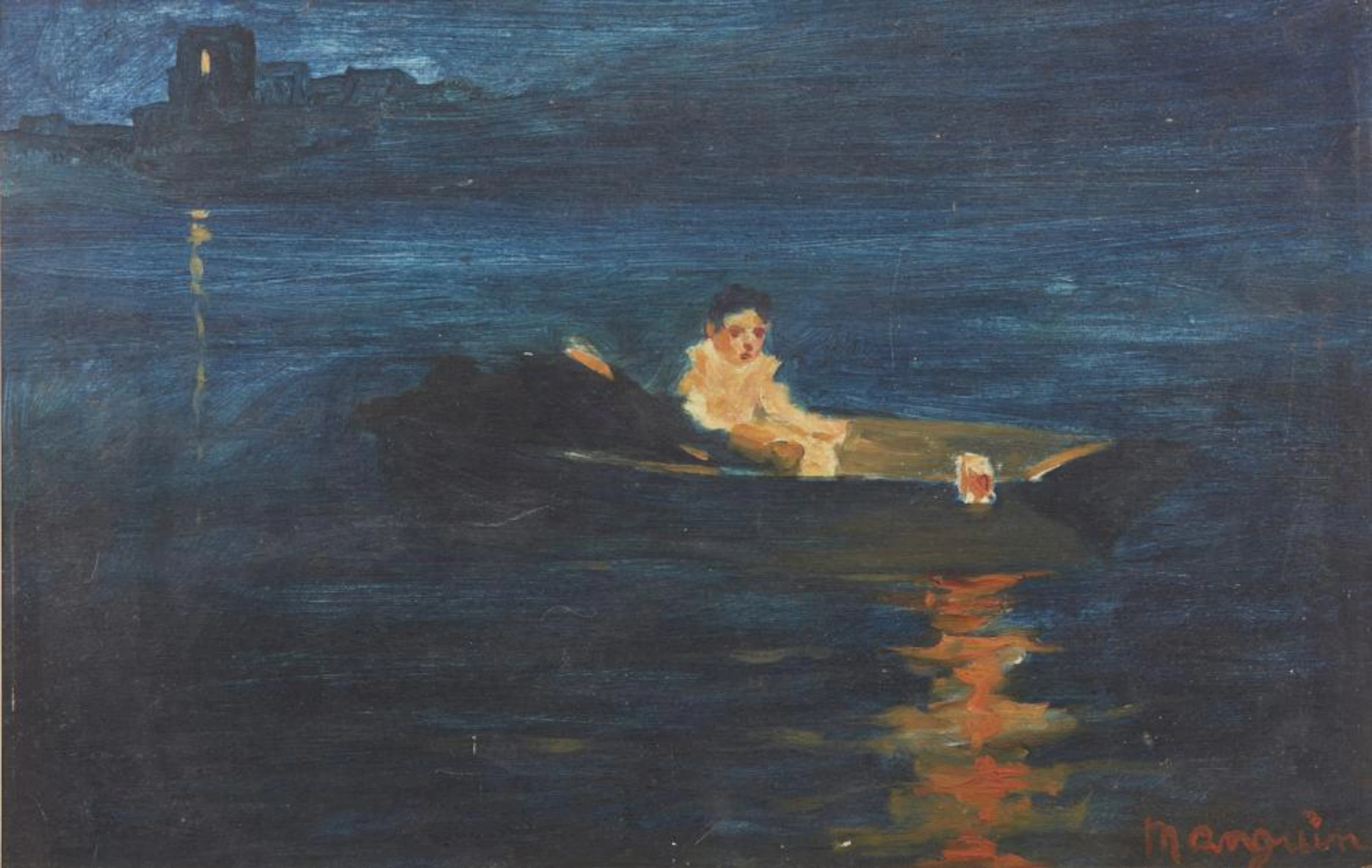 MANGUIN HENRI CHARLES (1874 - 1949) On the Seine