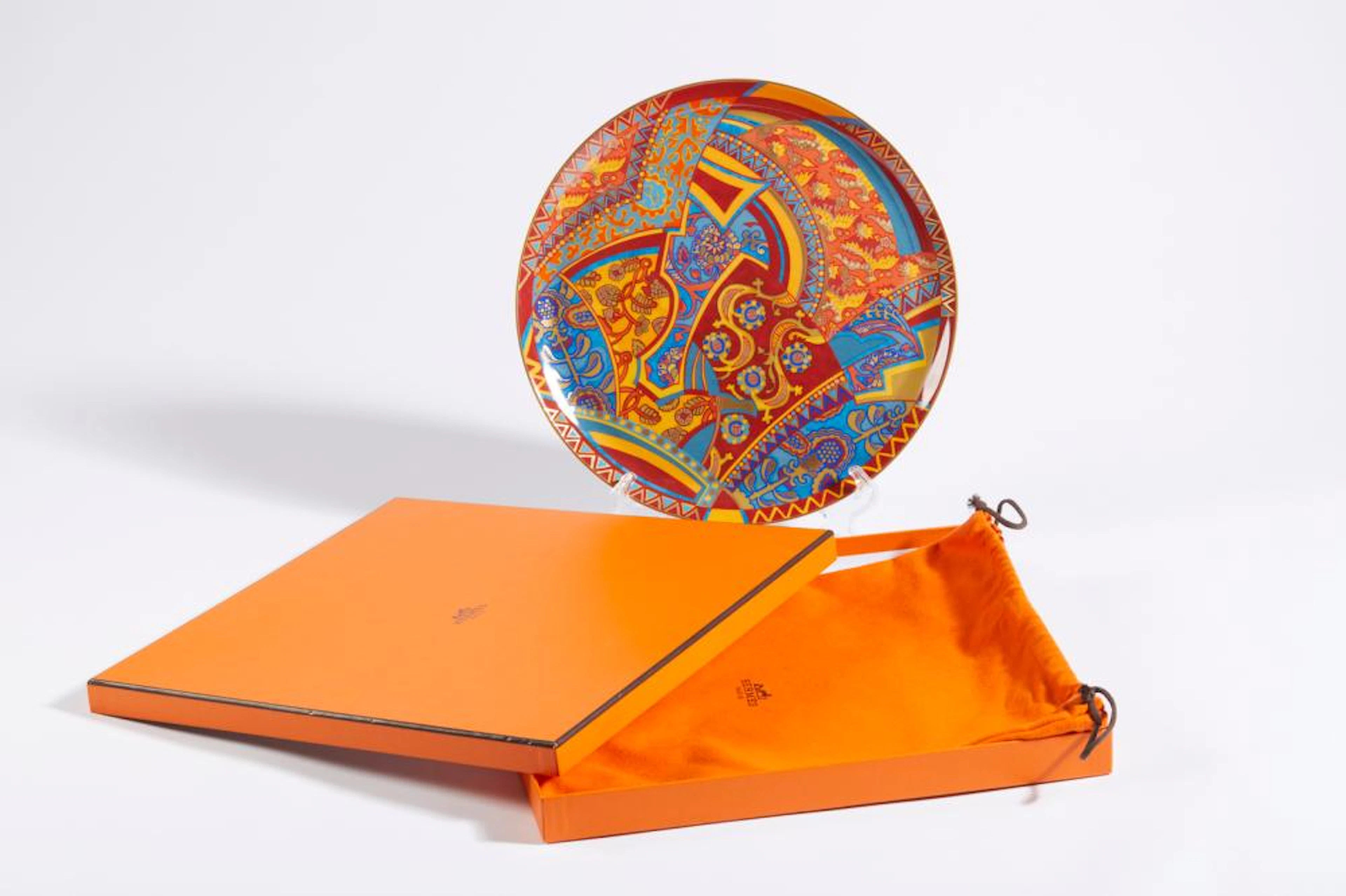 HERMES - Serving plate "Ballets Russes" collection.