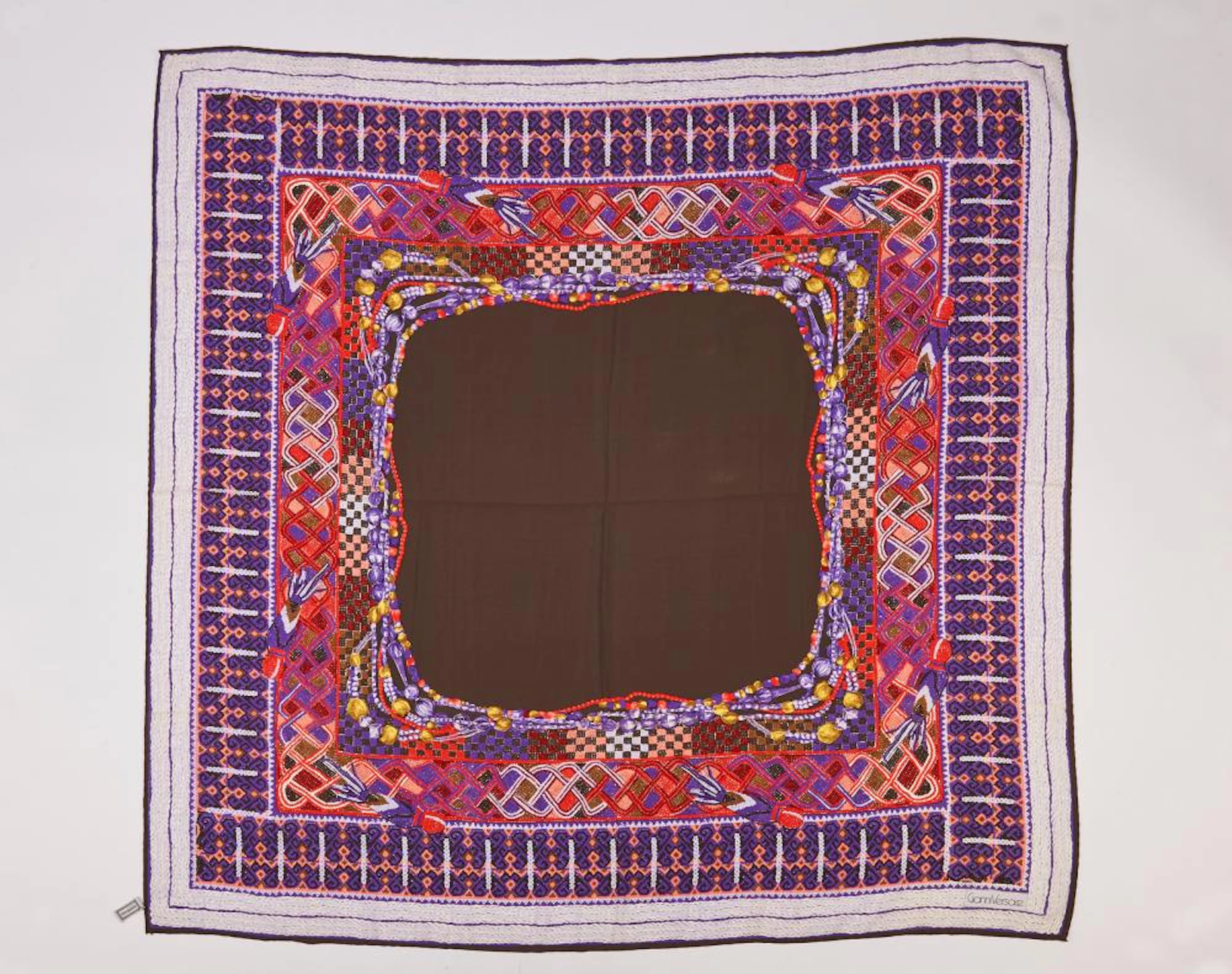VERSACE GIANNI (1946 - 1997) - Silk printed scarf.