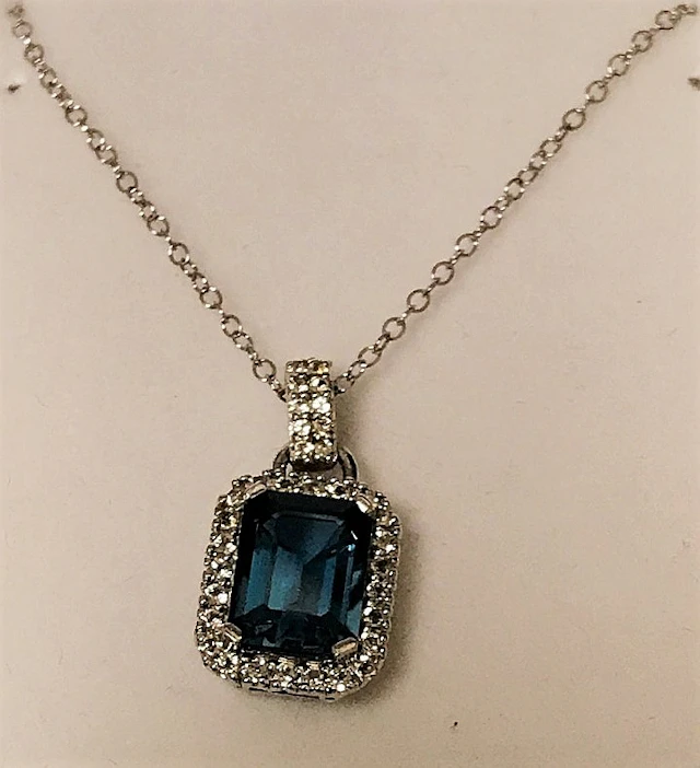 Matching London Blue Topaz Necklace