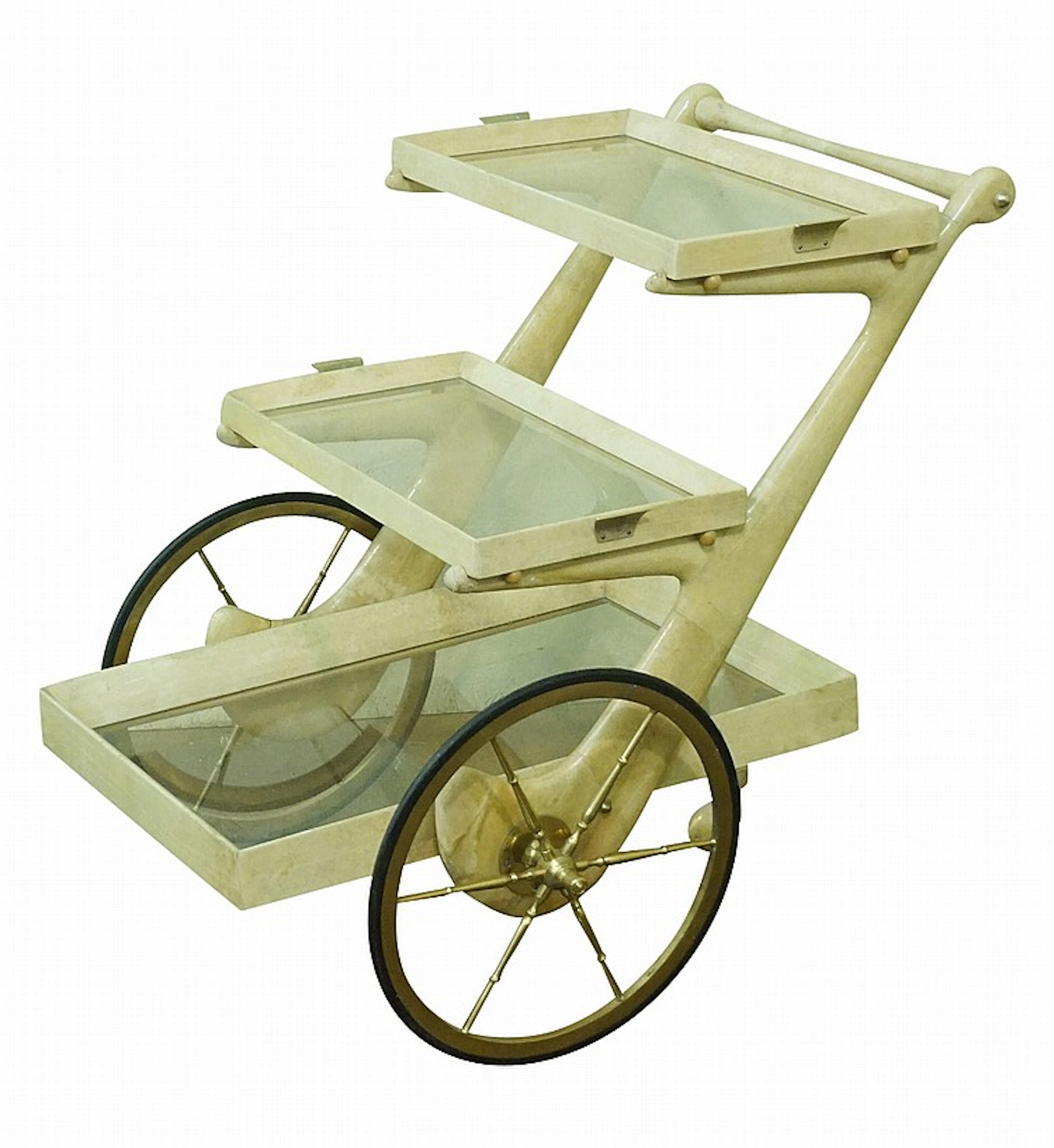 Aldo Tura Tea Cart