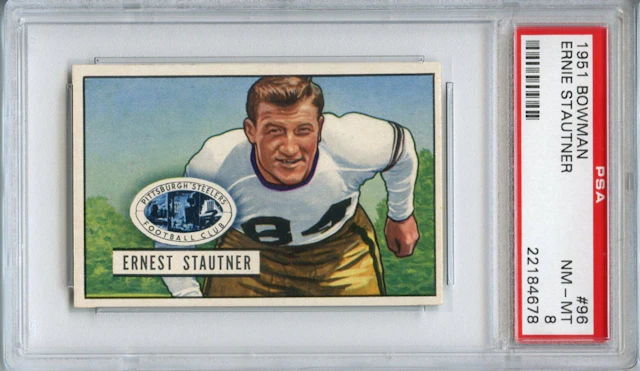 1951 Bowman #96 Ernie Stautner PSA 8 NM-MT HOF