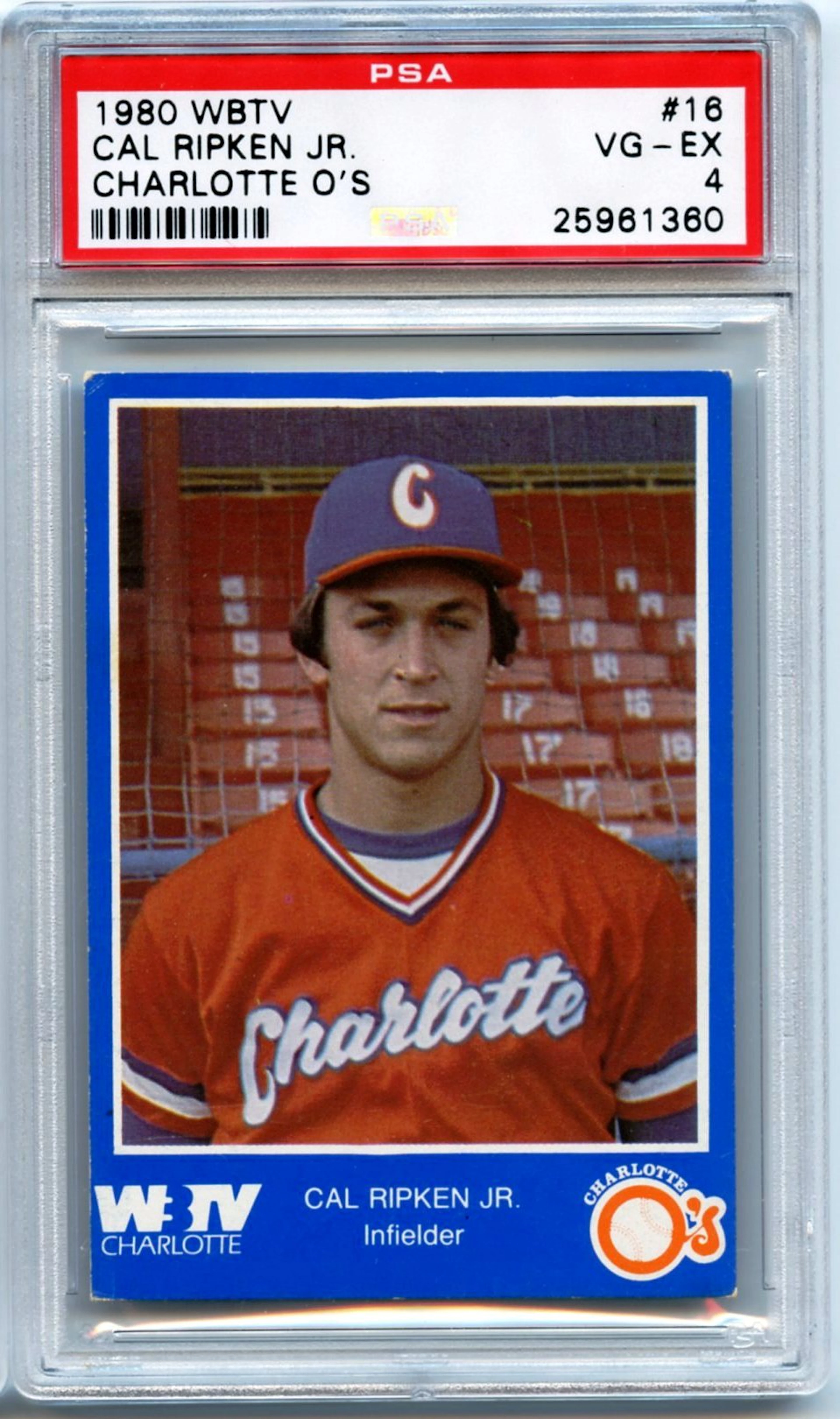 1980 WBTV Charlotte O's #16 Cal Ripken Jr