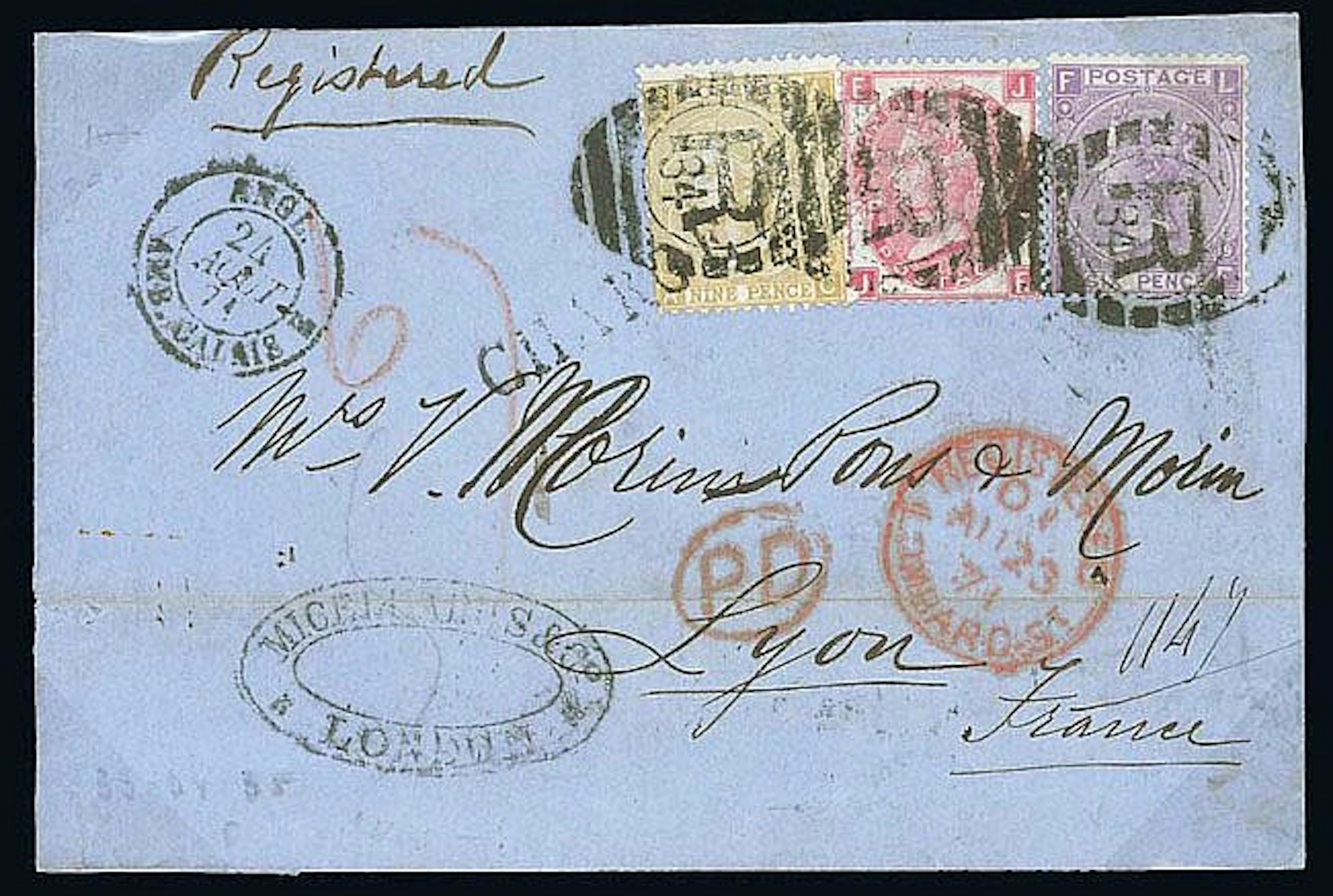 THE 'OTIS' LONDON REGISTERED MAIL
