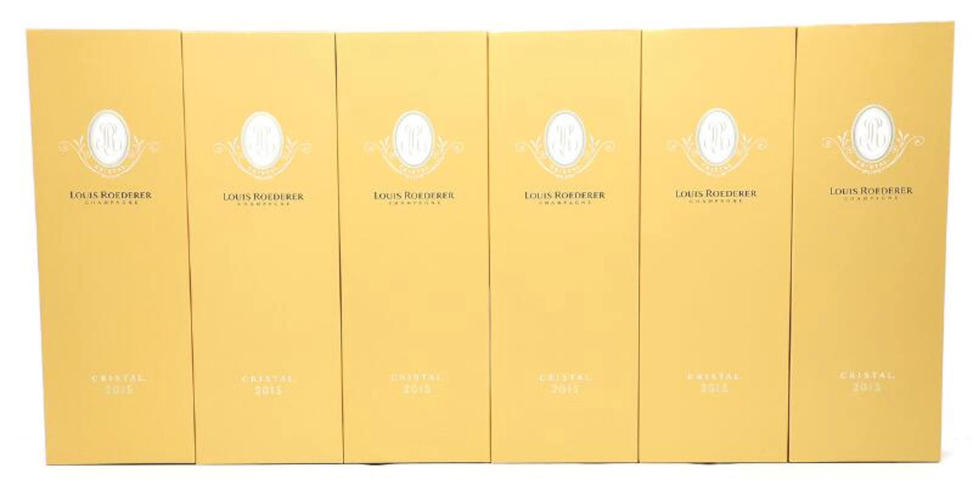 6 bts. Champagne “Cristal”, Louis Roederer 2015 A (hf/in). Oc.
