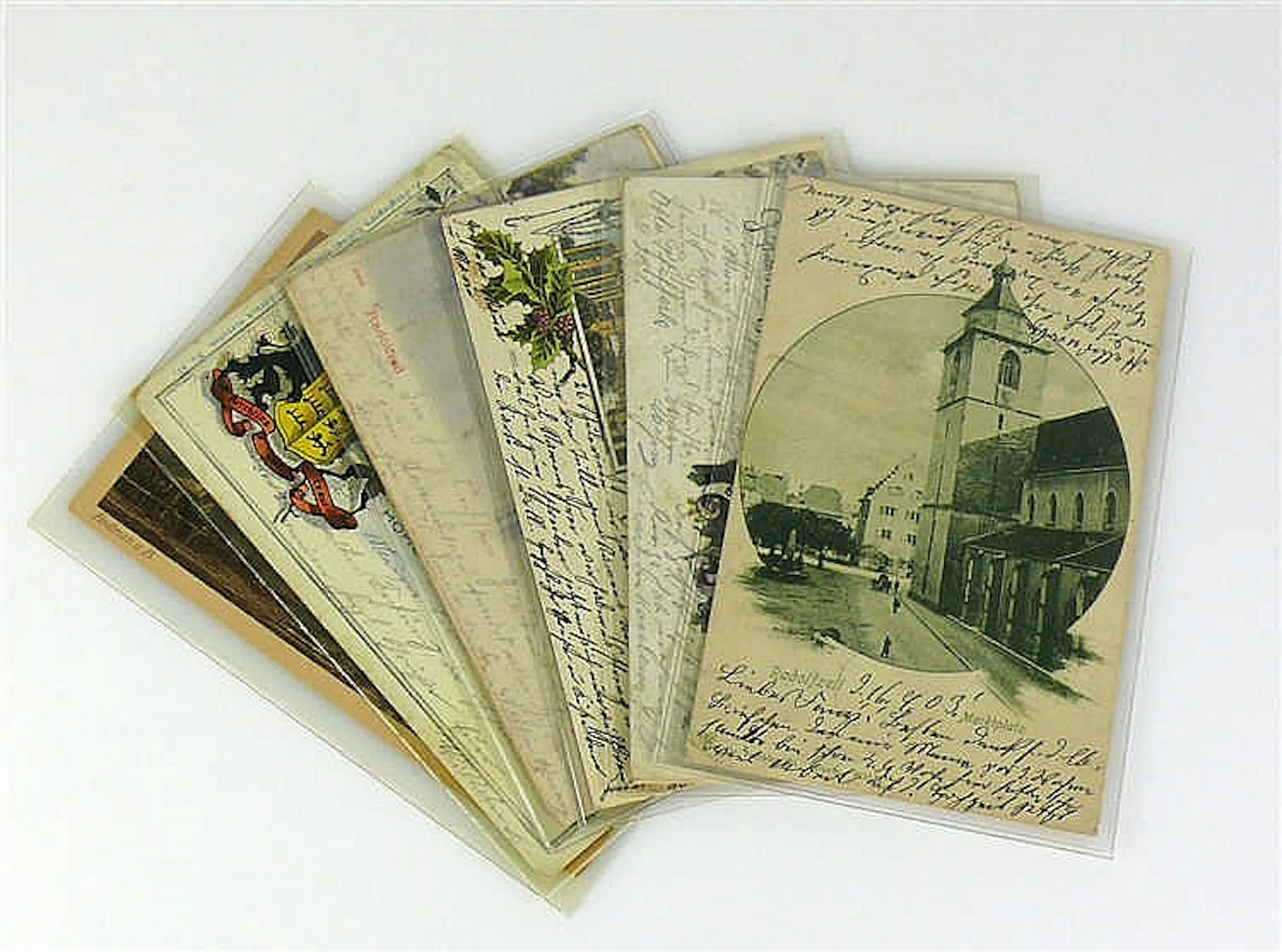 8 alte Ansichtskarten