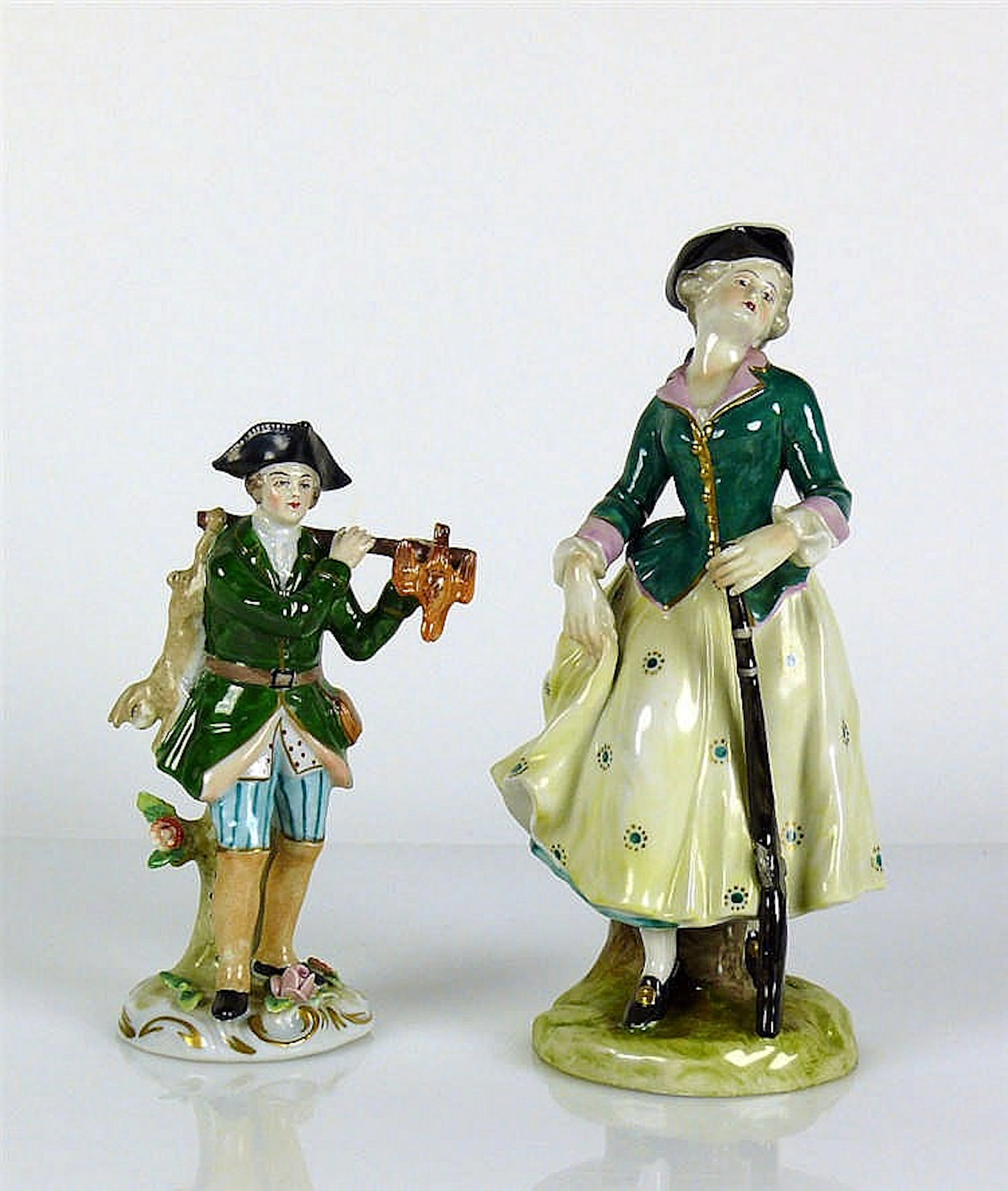2 Porzellan-Figuren