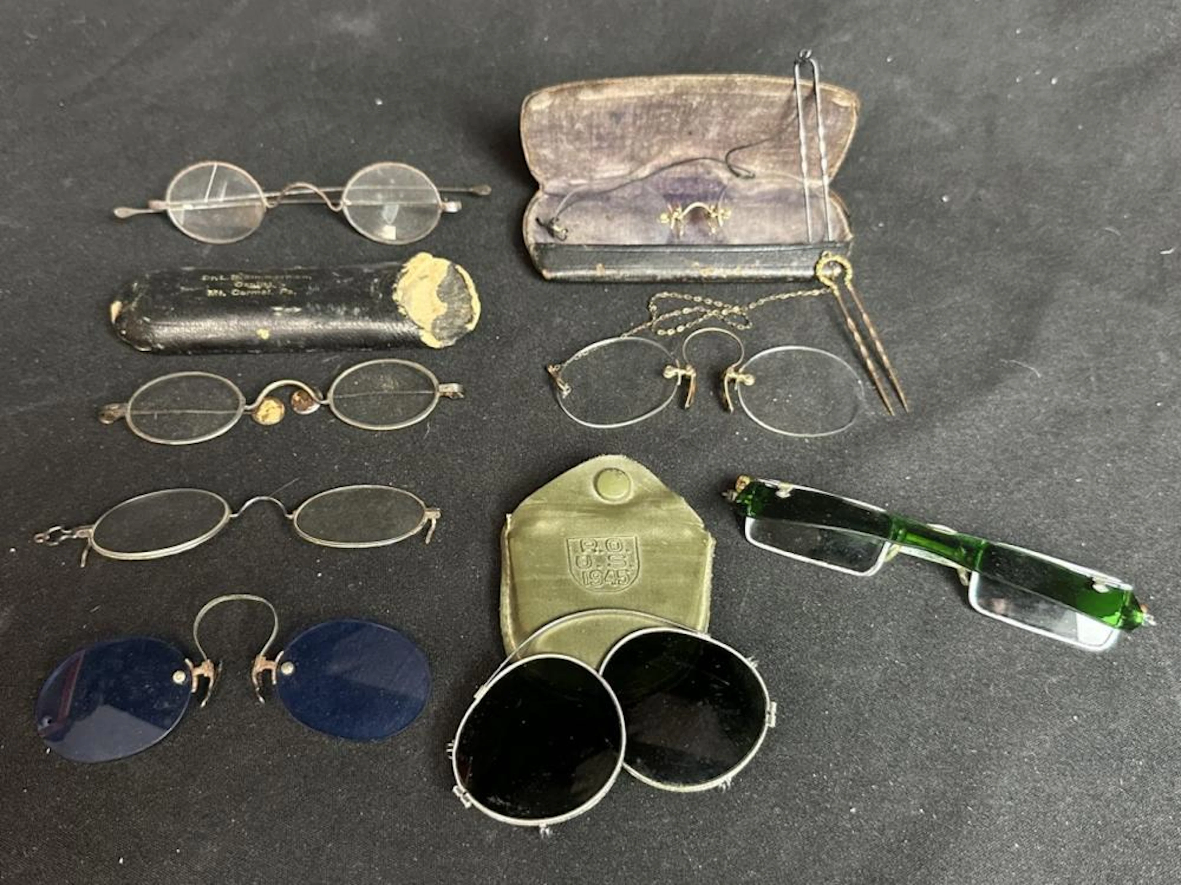 Lot of Vintage Antique Glasses Spectacles PinceNez