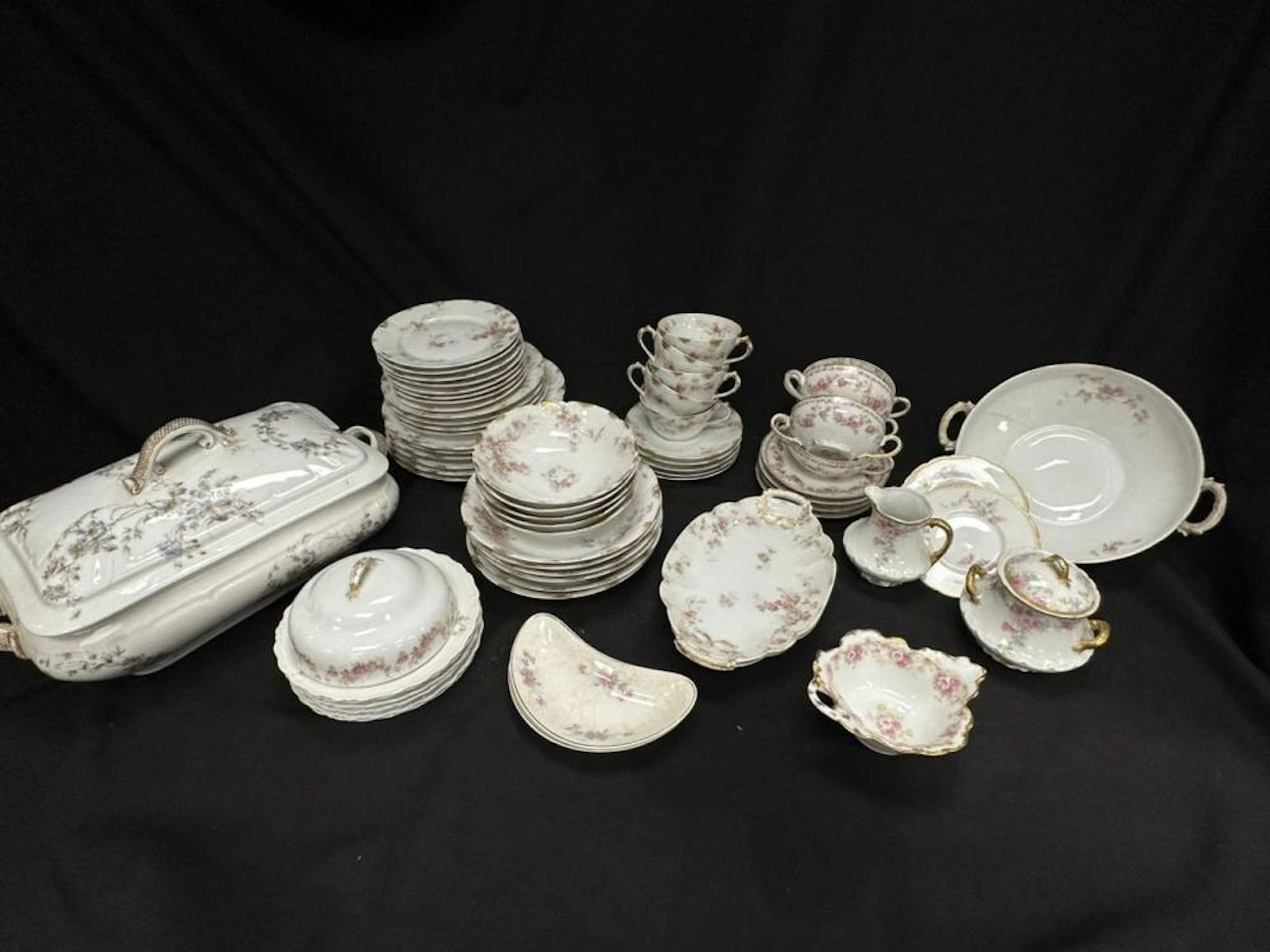 50+ pcs of Limoges Haviland China Rose