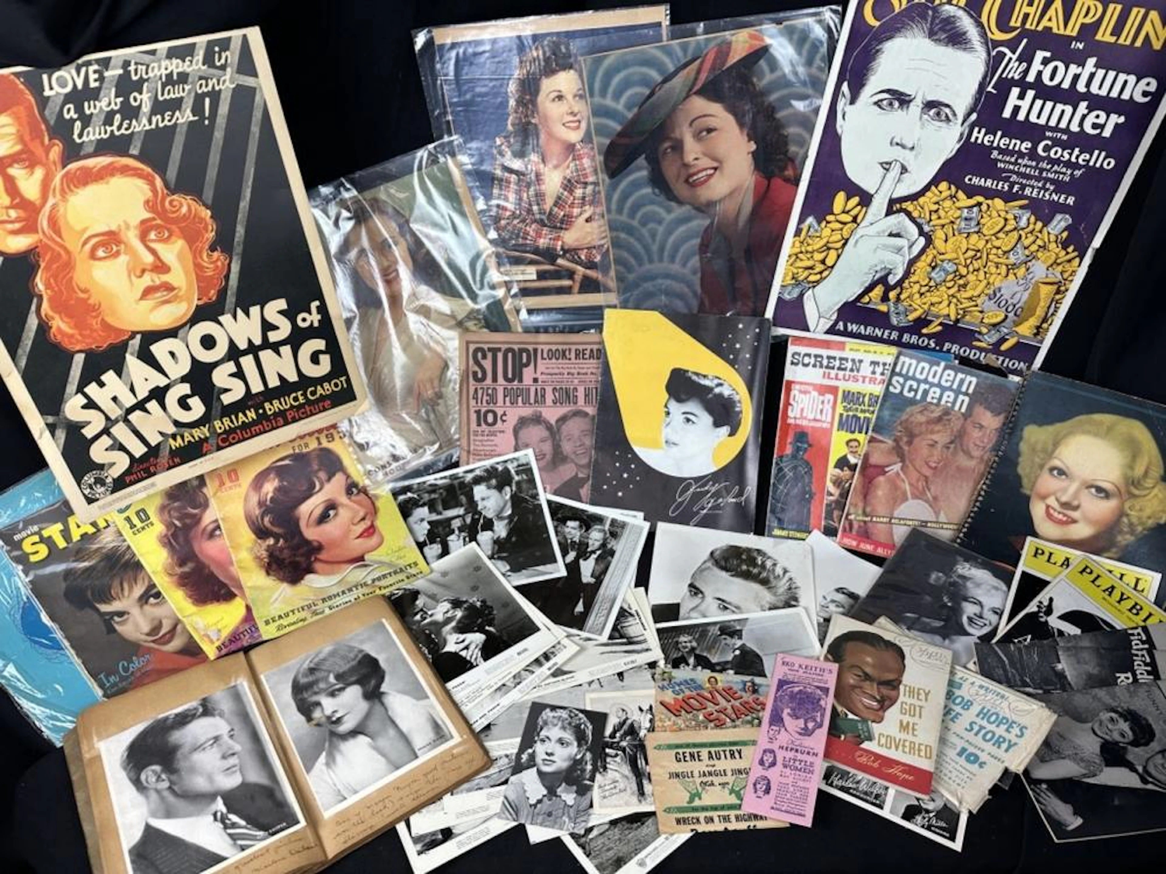 Old Hollywood Stars Ephemera Magazines Photos