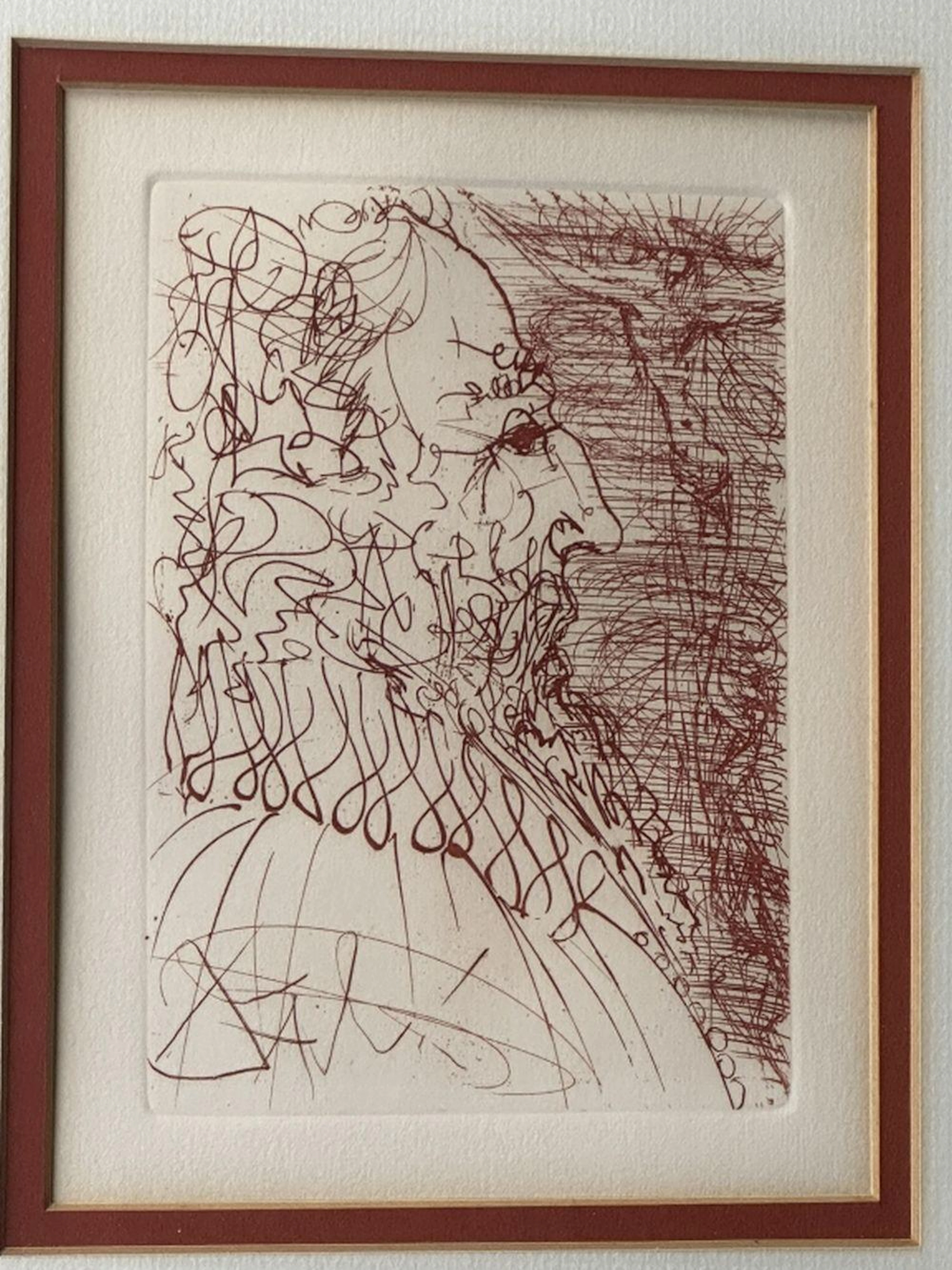 Original Signed Salvador Dali Etching El Greco
