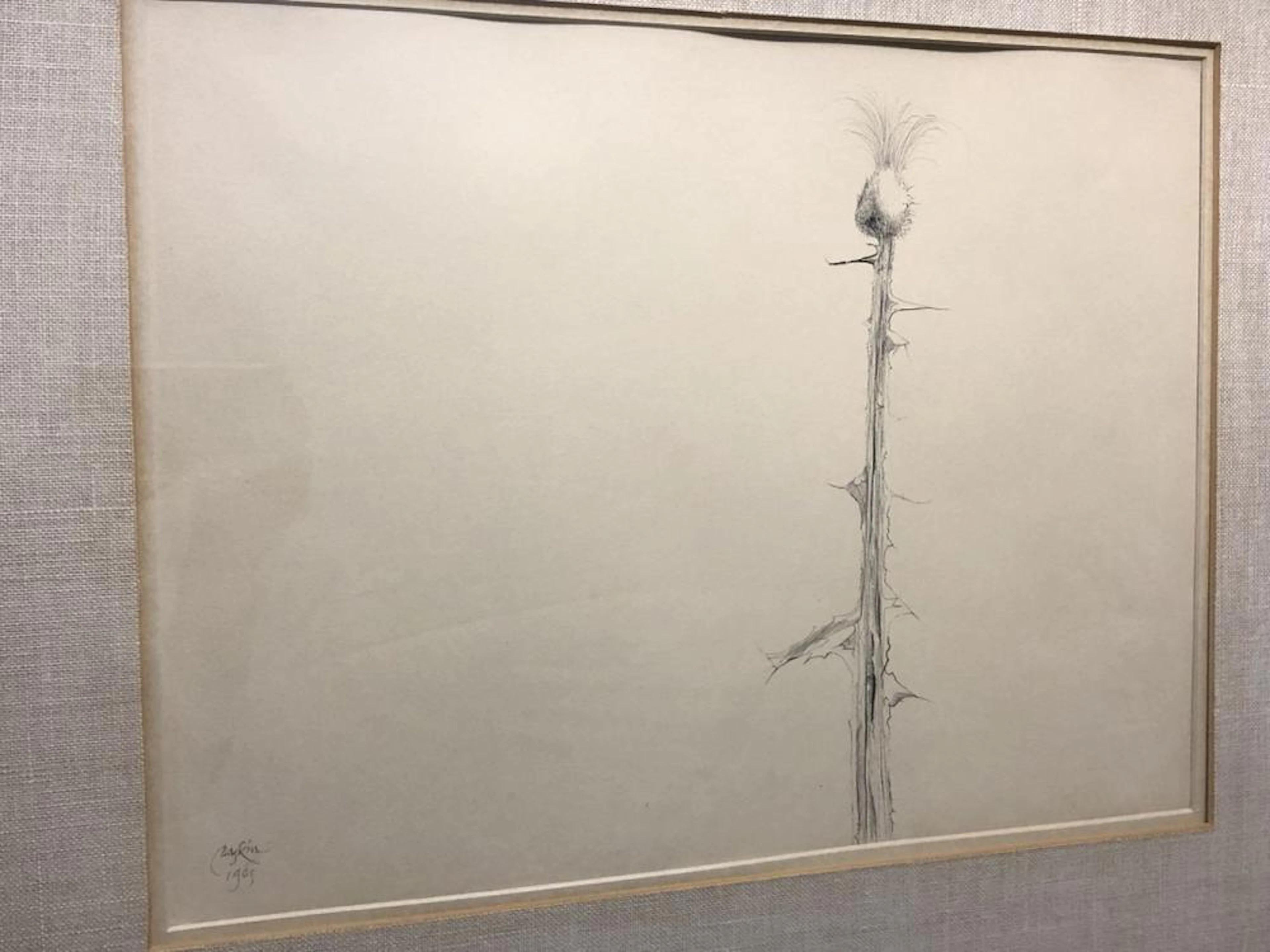 Original L. Baskin Signed MCM 1965 "Thistle"