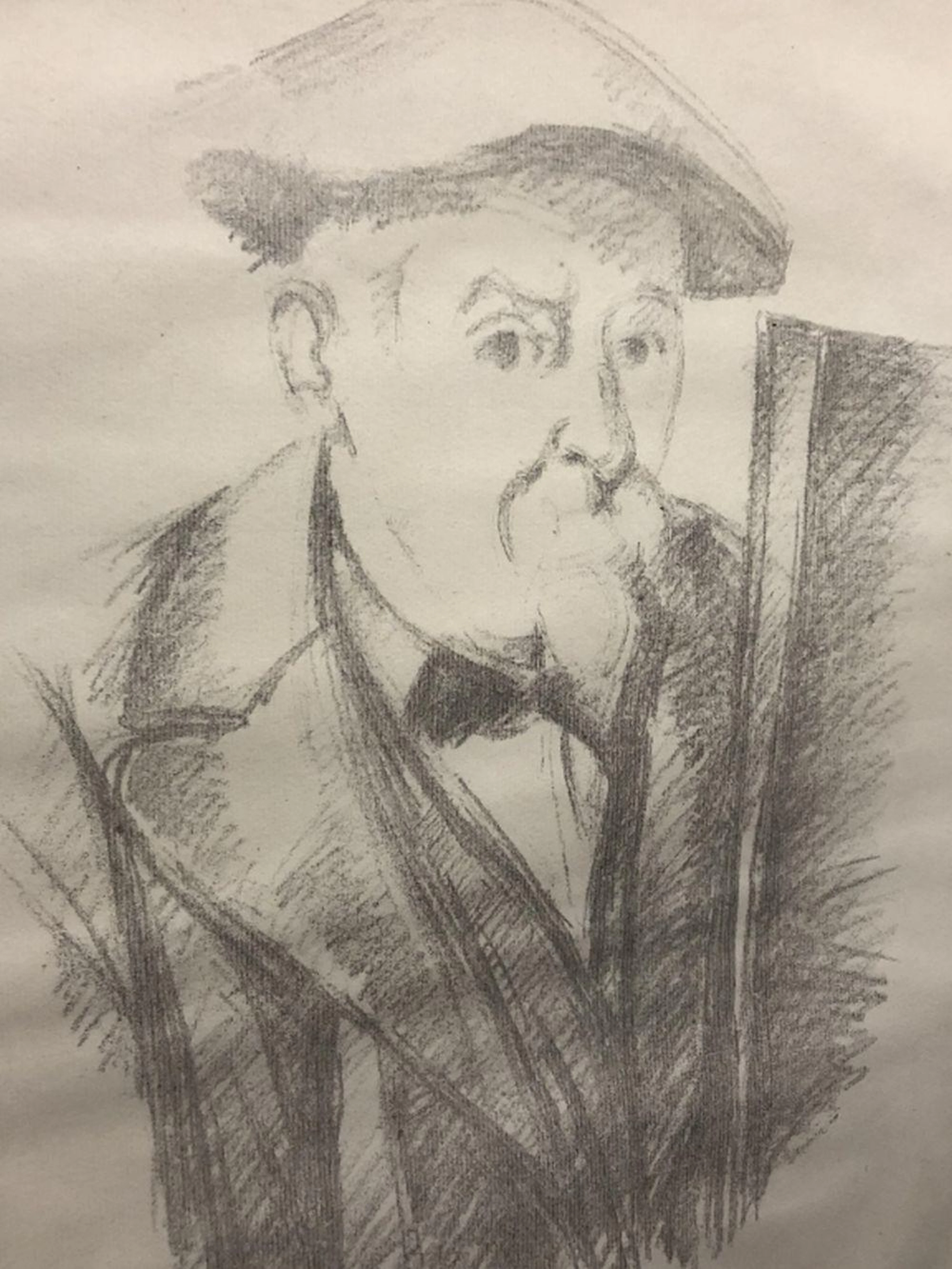 Paul Cezanne AutoPortrait Lithograph Ed.100