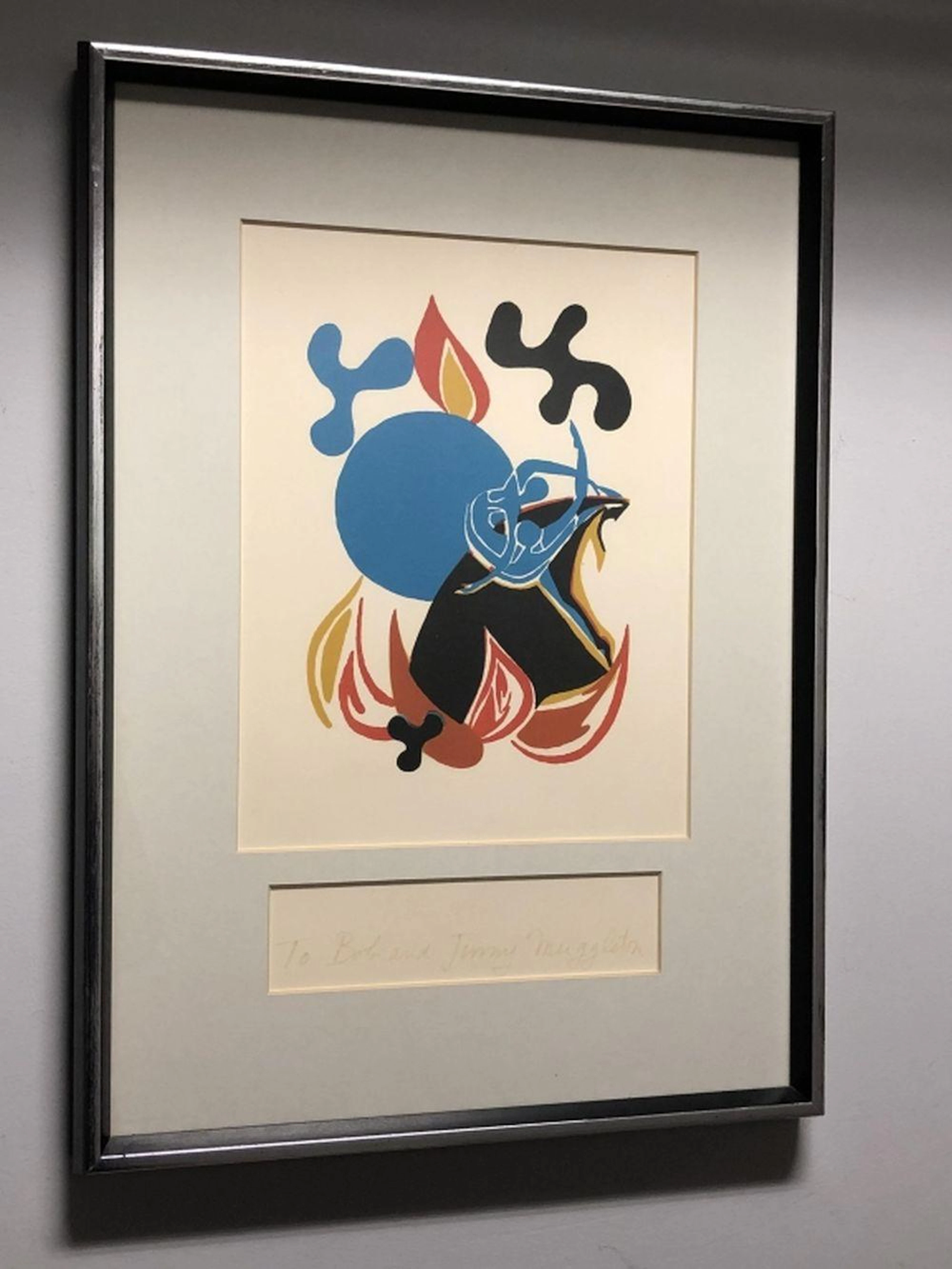 Francoise Gilot Sur La Pierre Colored Litho Signed