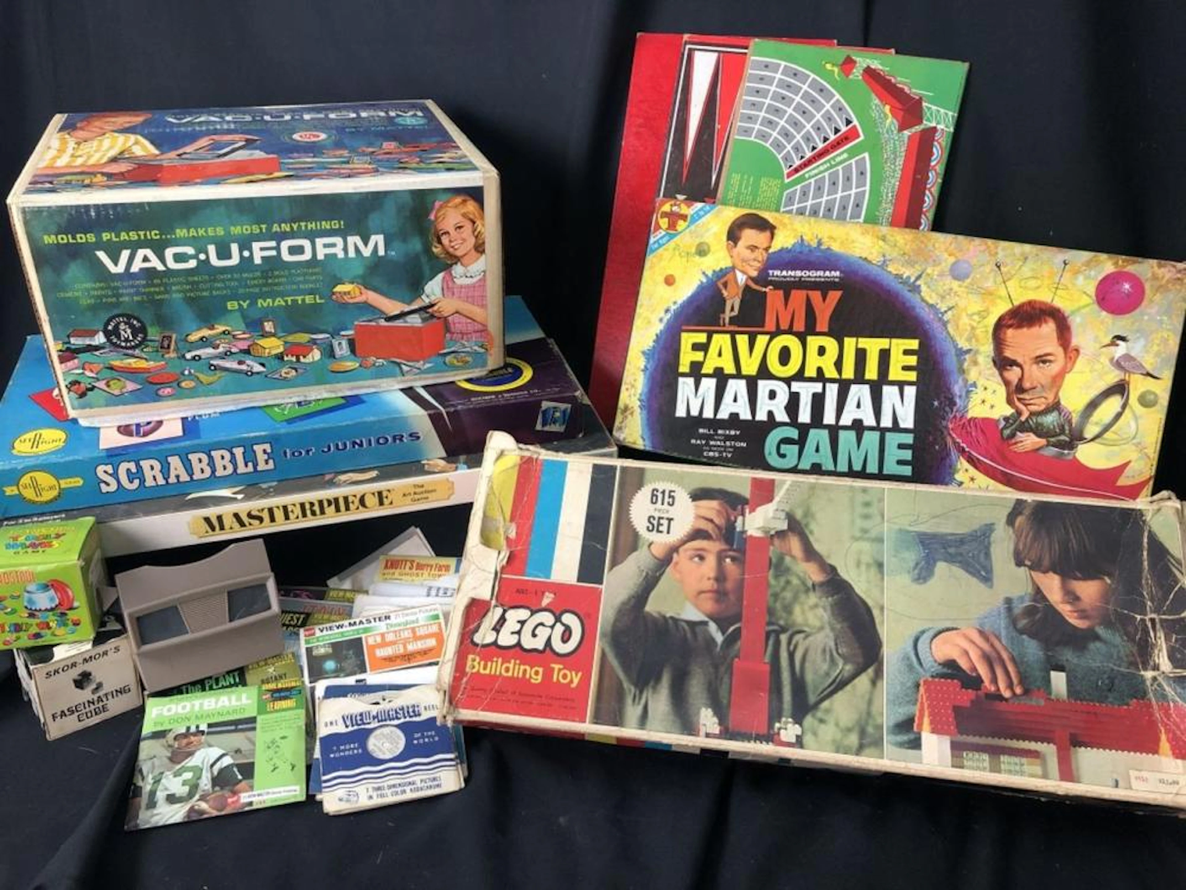 1960's-70's Vintage Game Lot Incl. Legos