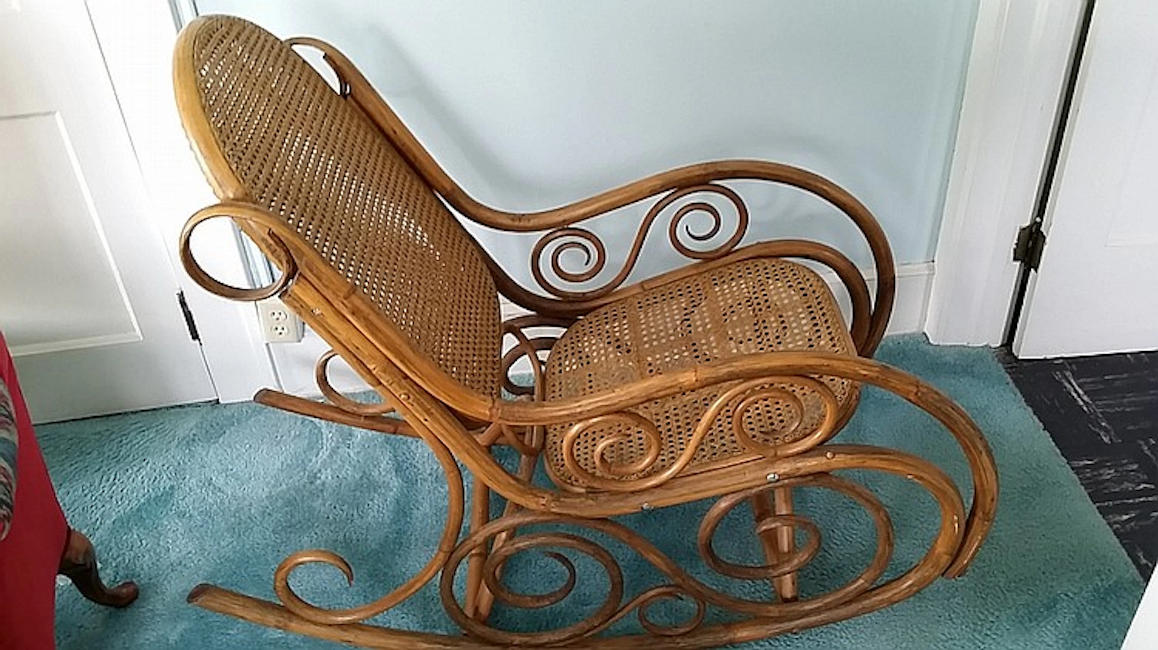 Vintage " Thonet " style Fancy Bent-wood Rocking C
