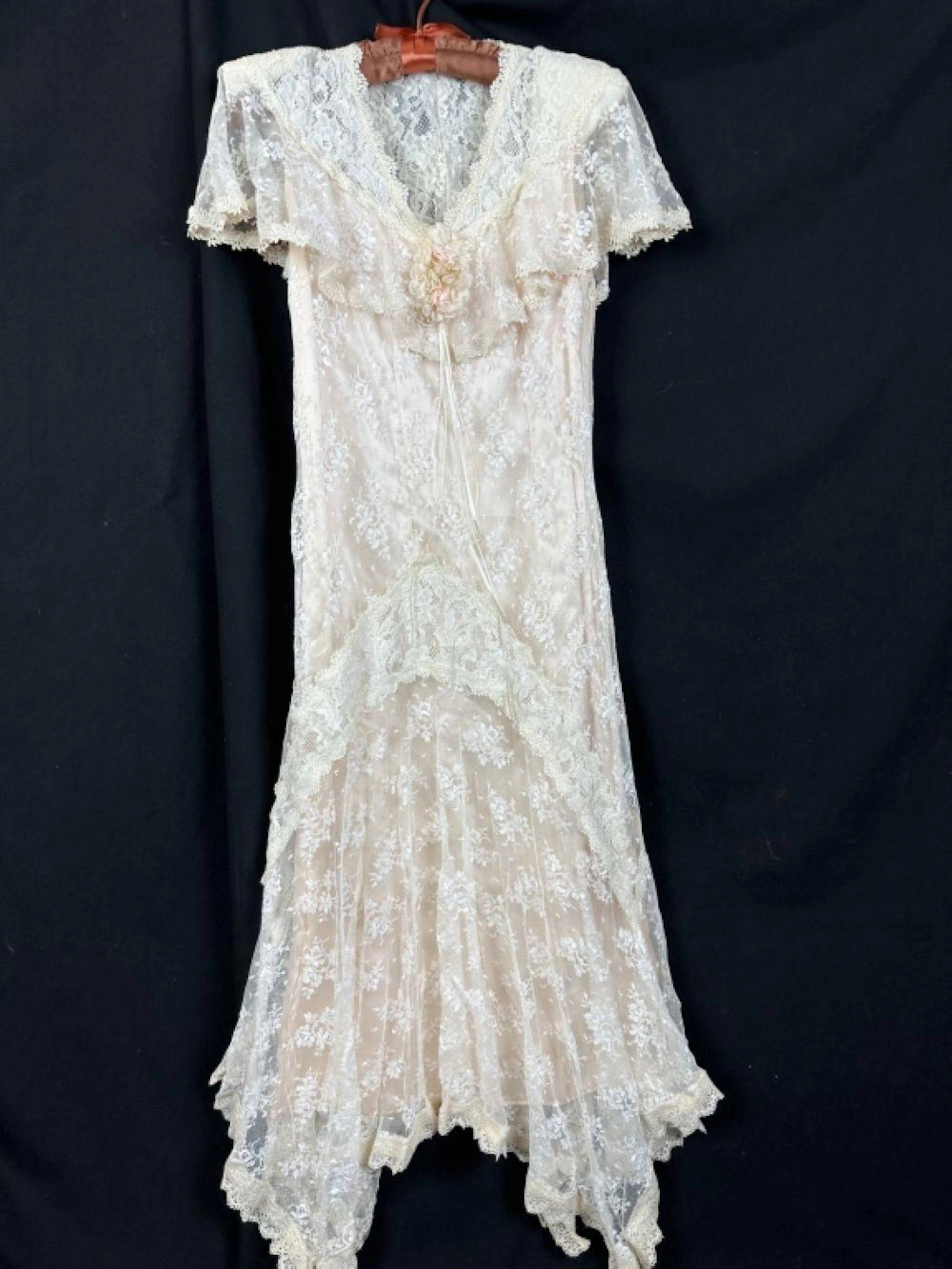 Vintage Susan Lane Lace Victorian Style Dress