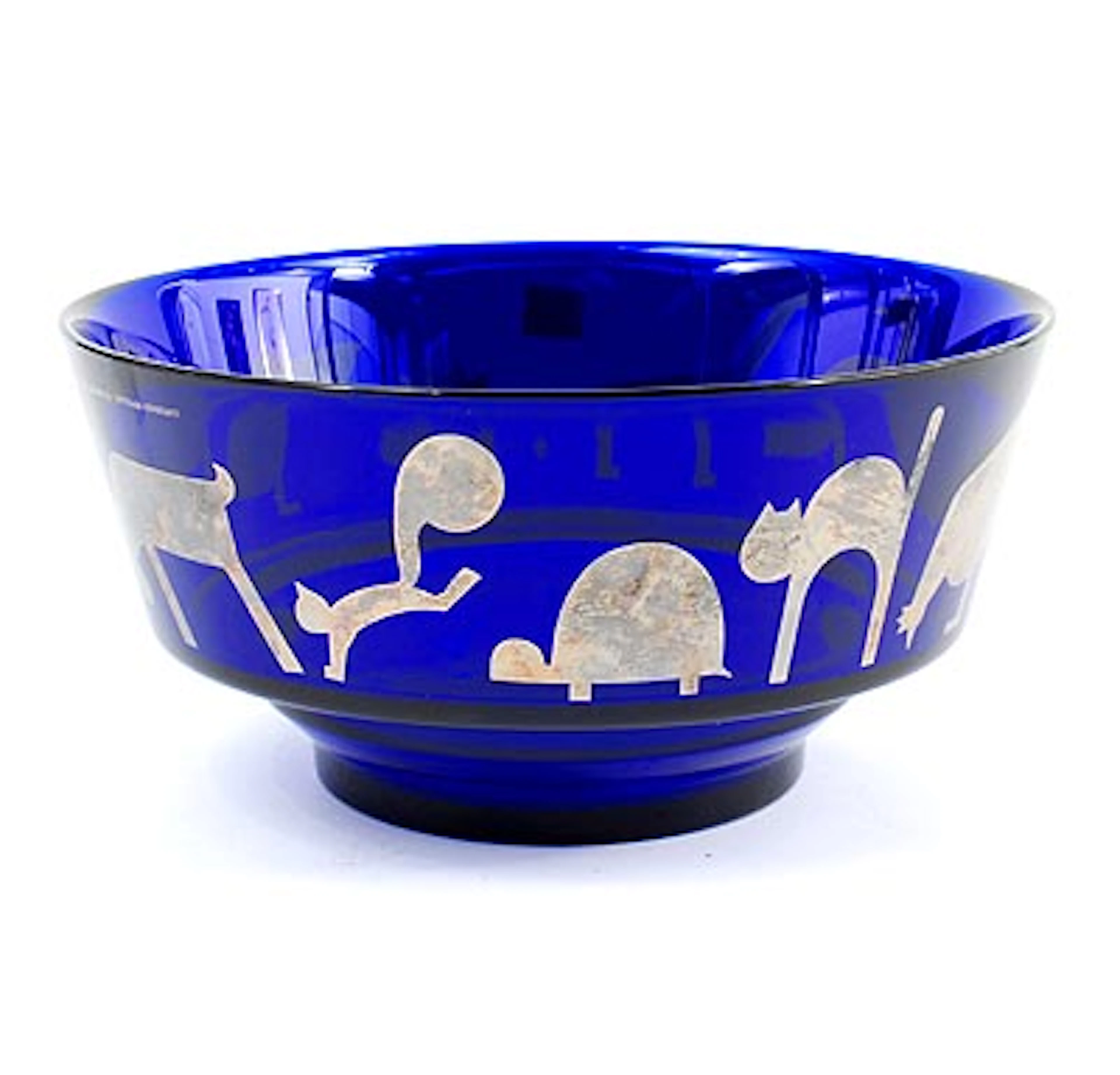 Sottsass Associati: Cobalt blue bowl