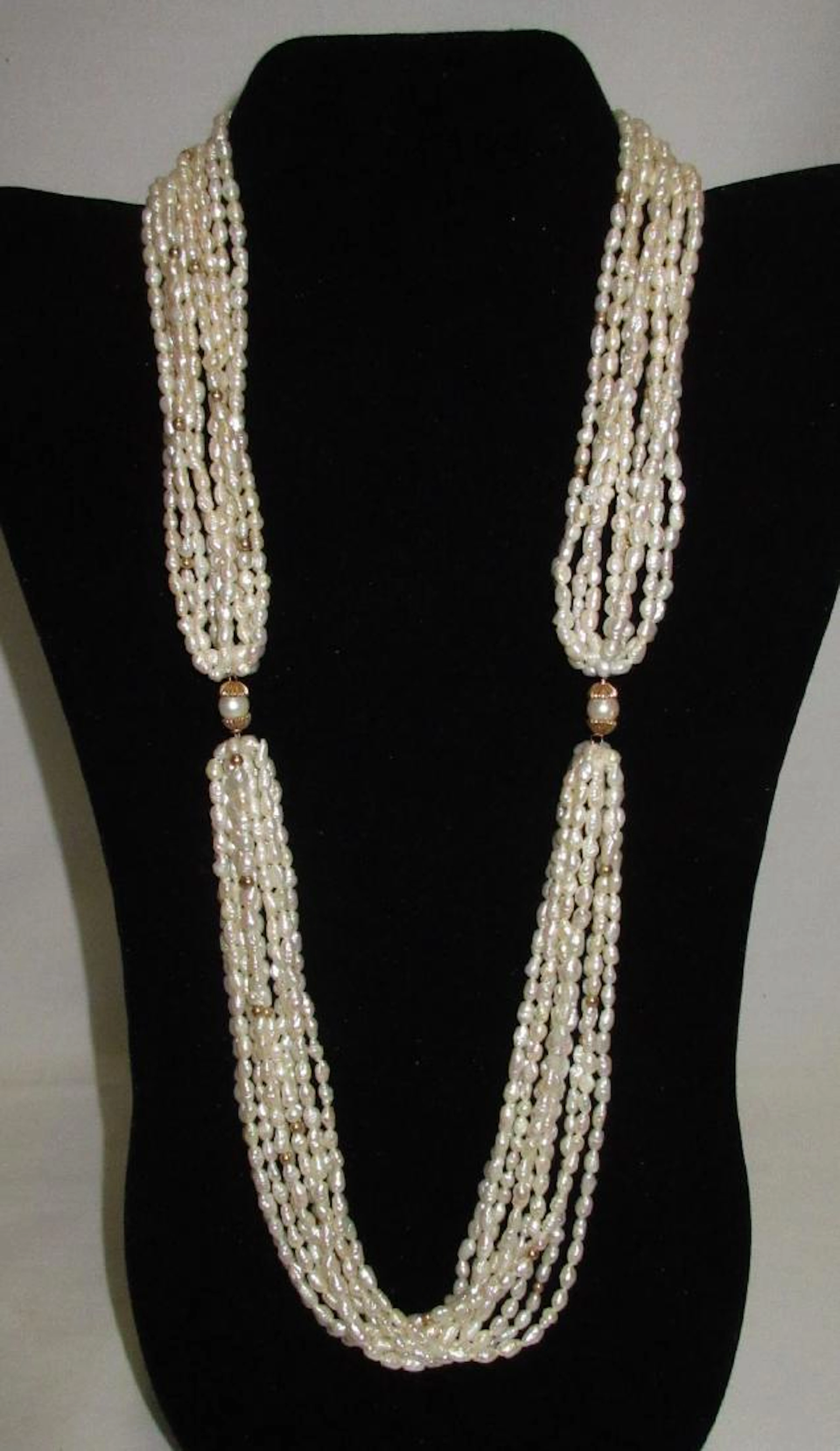 10 Strand Baroque Pearl Necklace