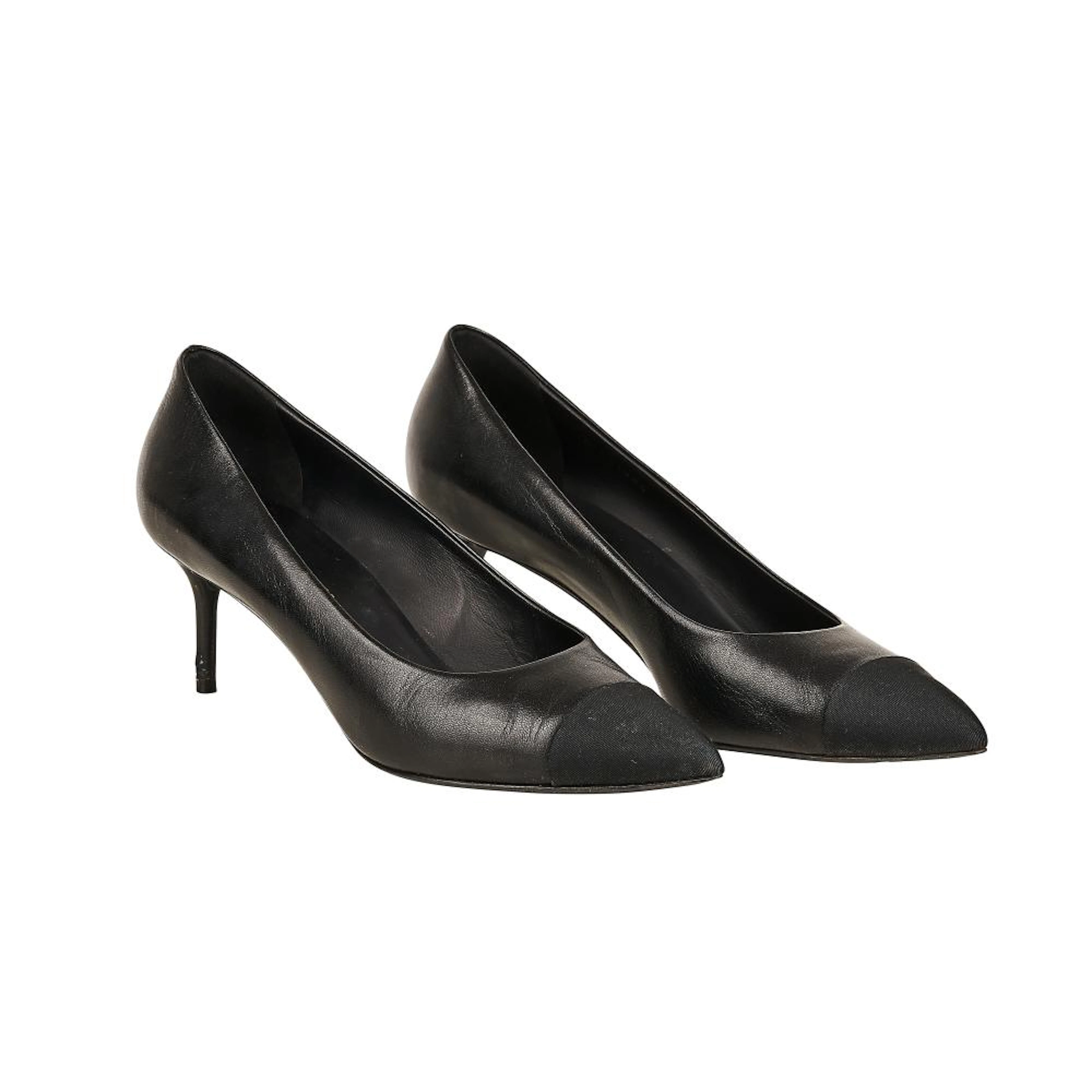 CHANEL BLACK KITTEN HEELS