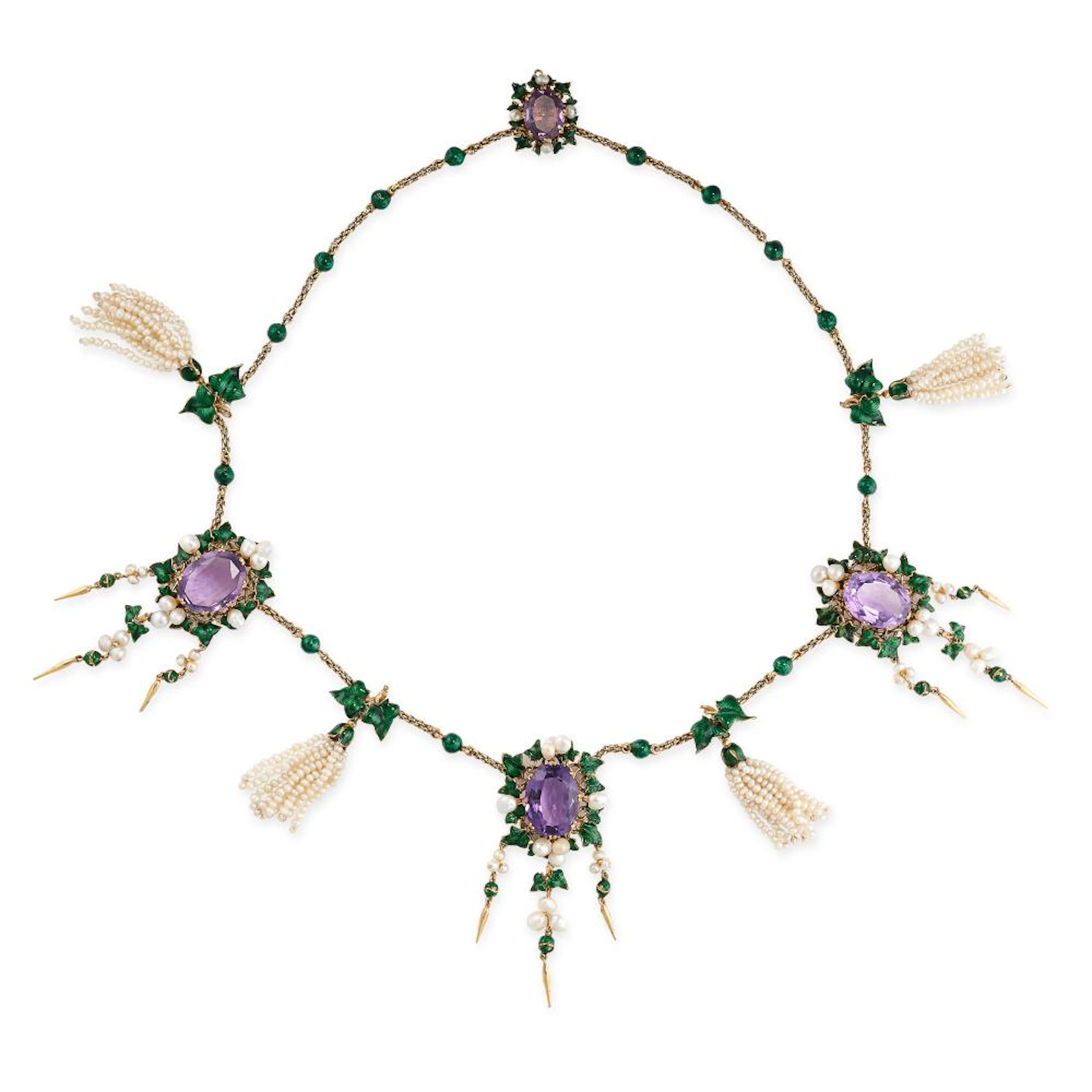AN EXQUISITE ANTIQUE AMETHYST