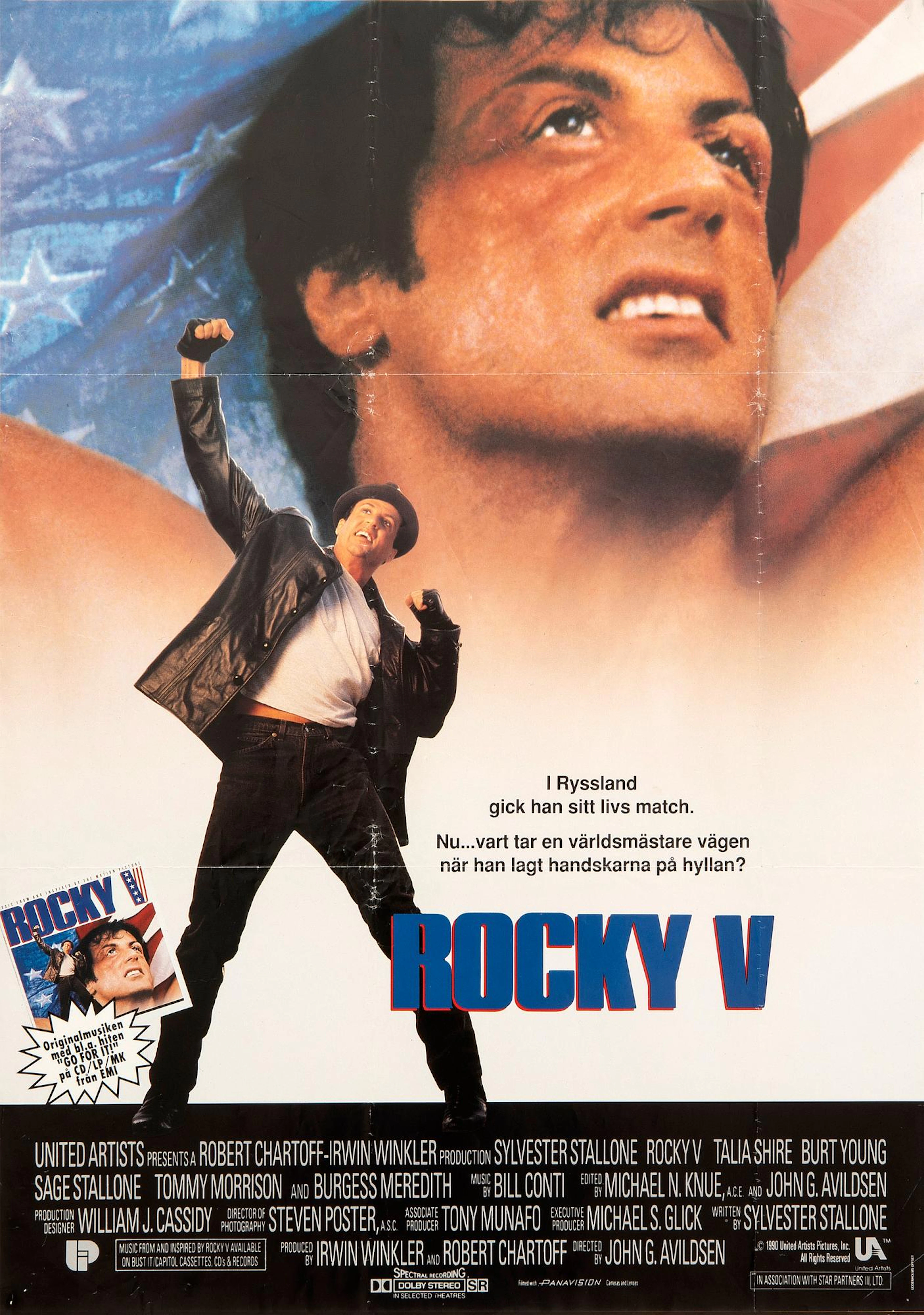Film Poster Sylvester Stallone "Rocky V" 1985