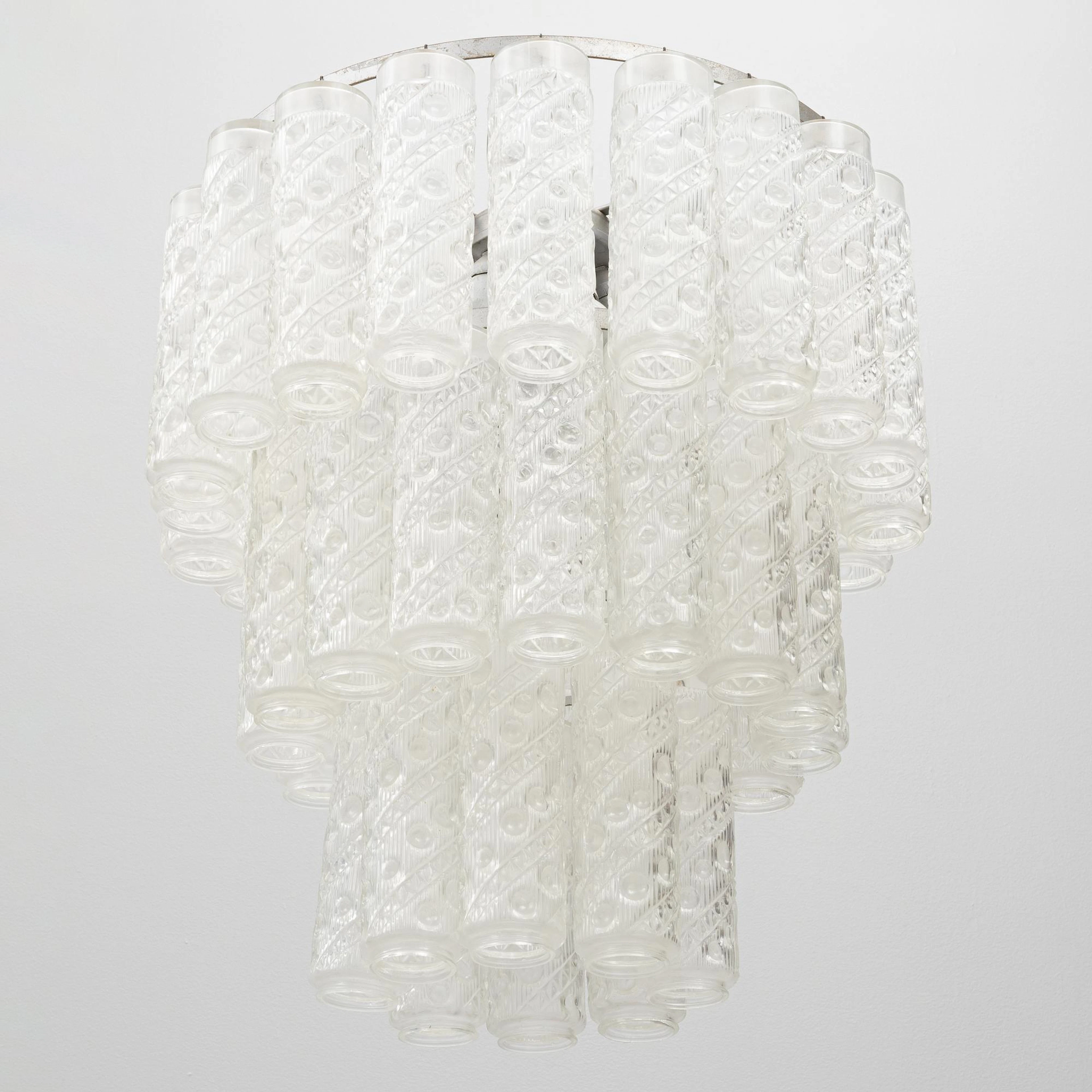 A ceiling light, Italy, 1970's.