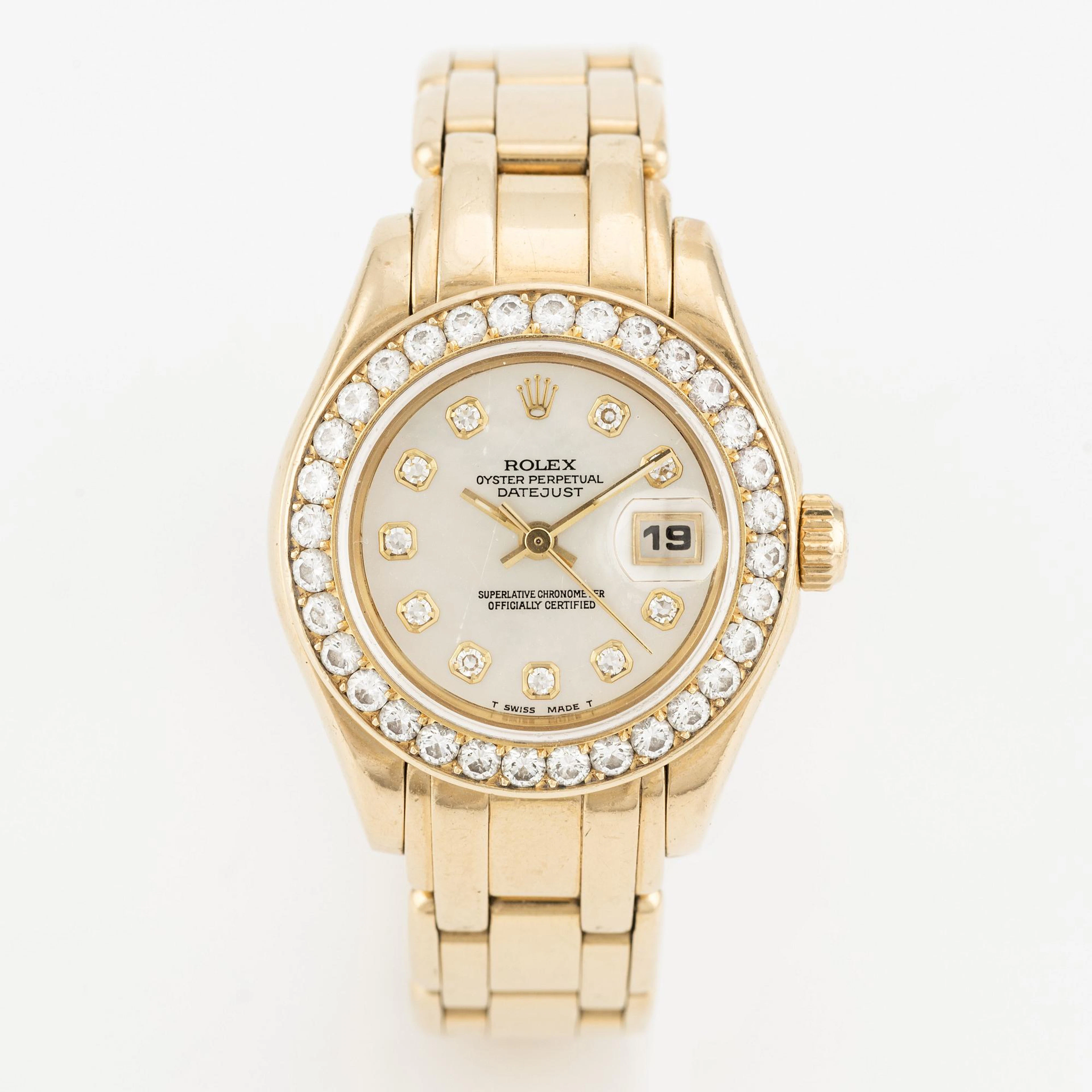 Rolex, Pearlmaster, "MOP-Dial", wristwatch, 29 mm.