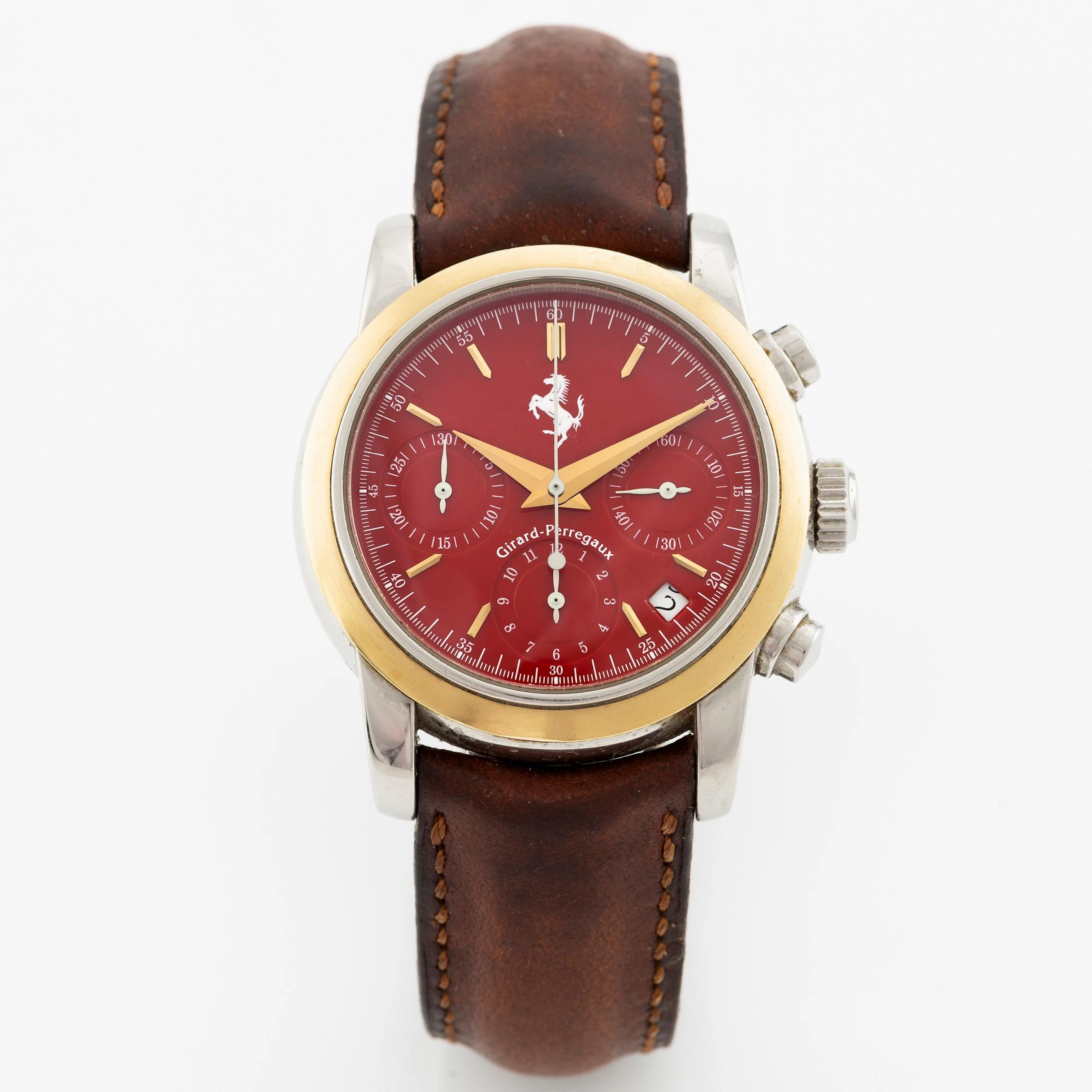 Girard-Perregaux, Ferrari, chronograph, wristwatch, 38 mm.