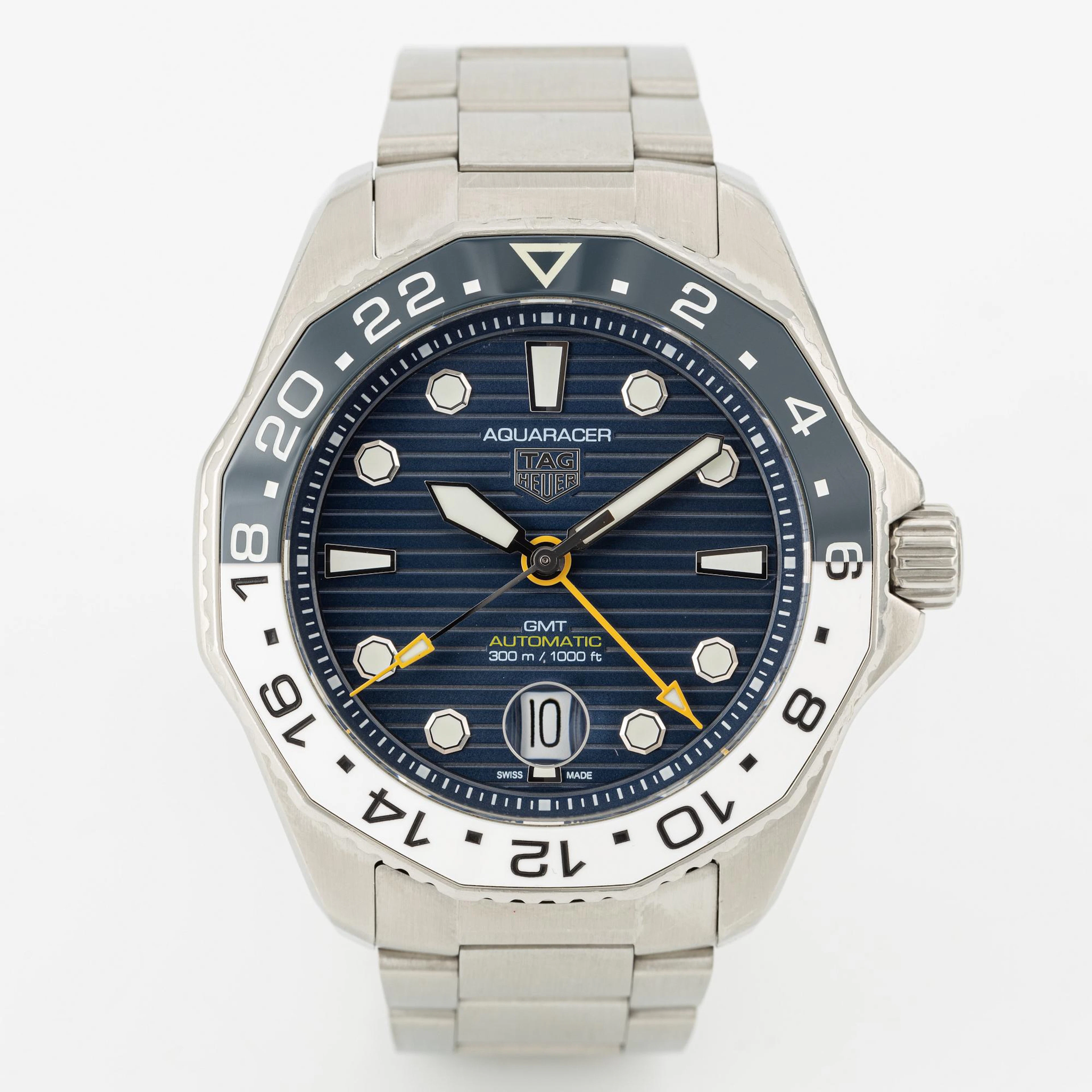 TAG Heuer, Aquaracer Professional 300 GMT, wristwatch, 43 mm