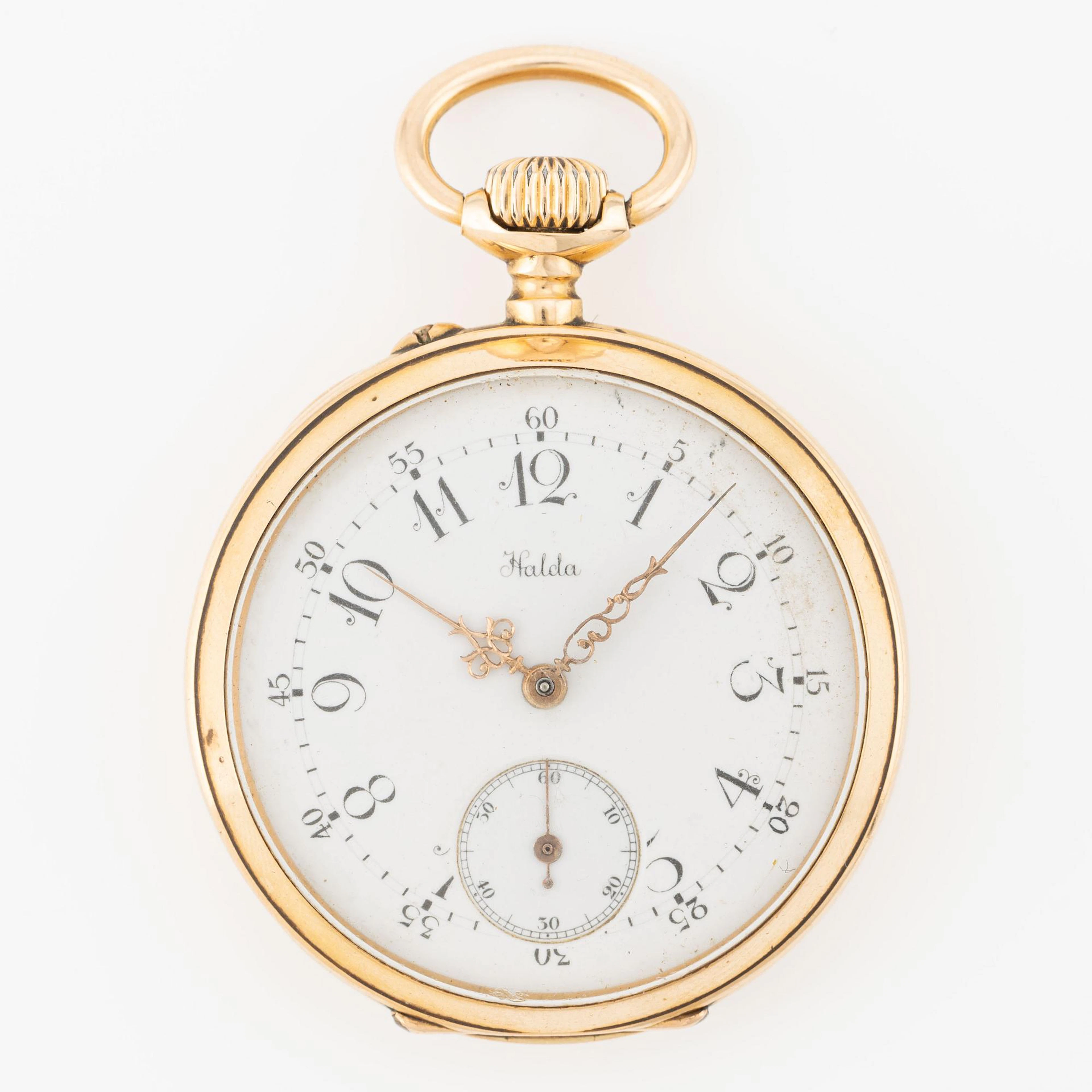 Halda, pocket watch, 40 mm.