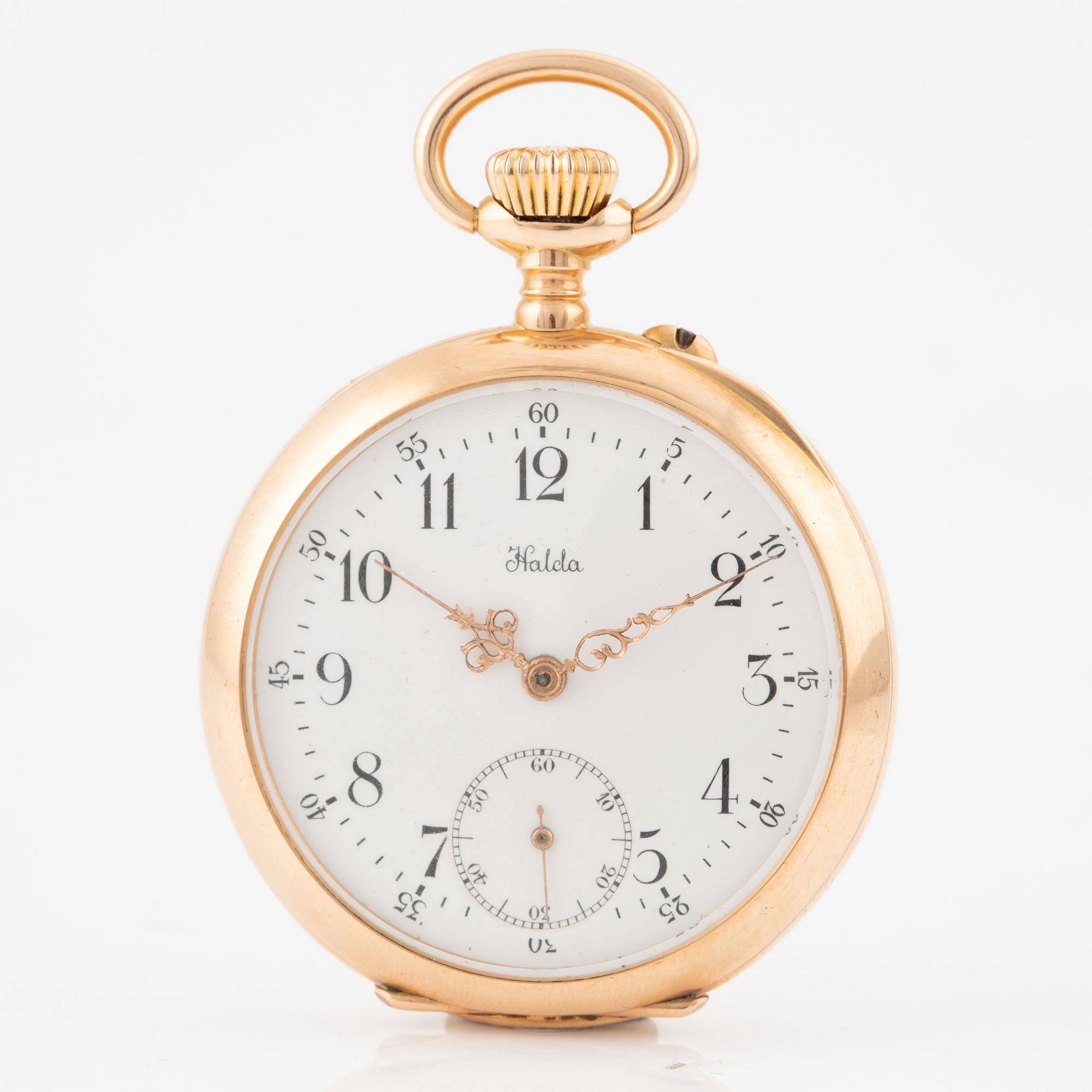 Halda, pocket watch, 39.5 mm.