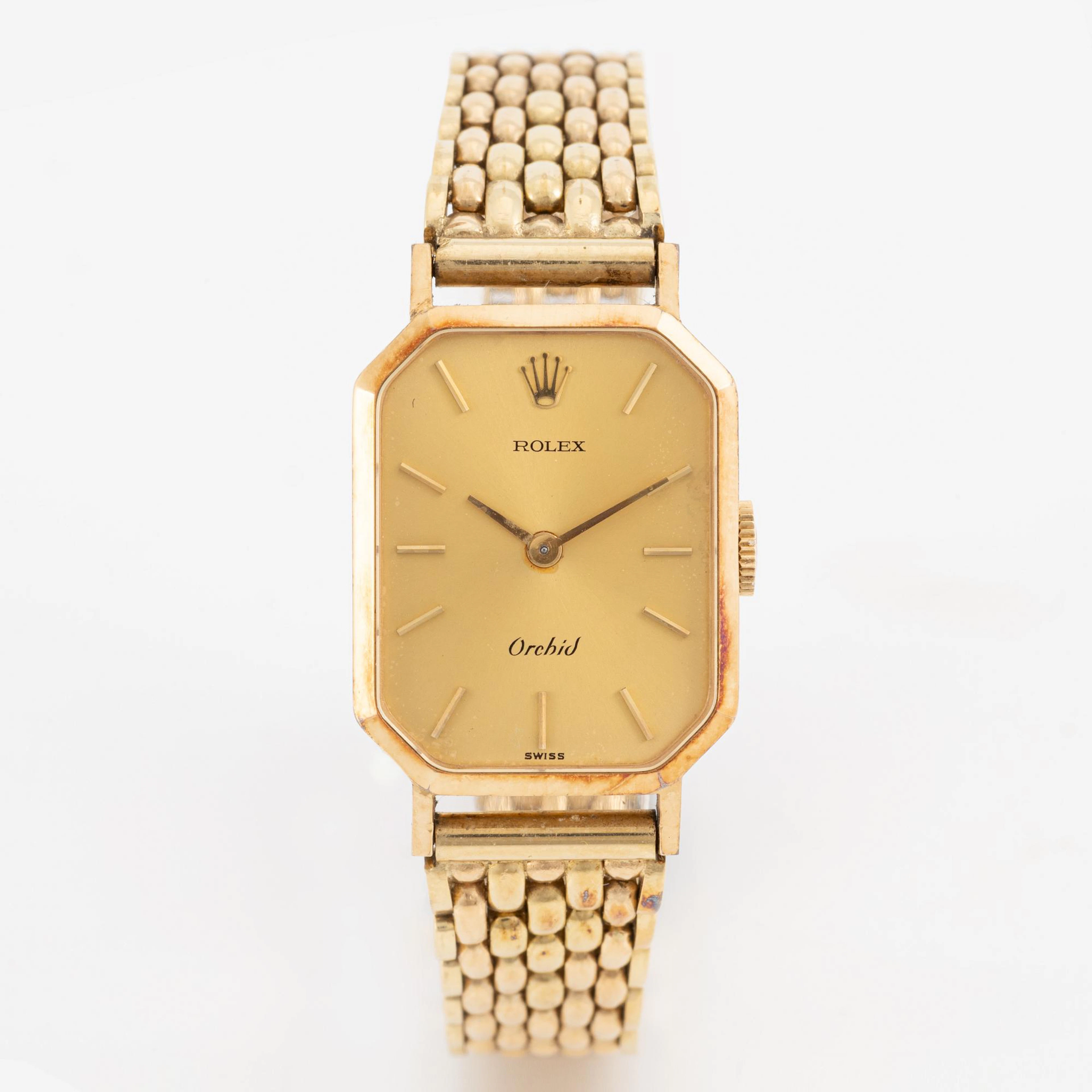 Rolex, Orchid, wristwatch, 19 x 24.5 mm