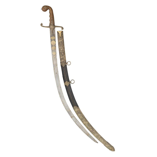 ?AN OTTOMAN SWORD (SHAMSHIR), TURKEY, 19TH CENTURY