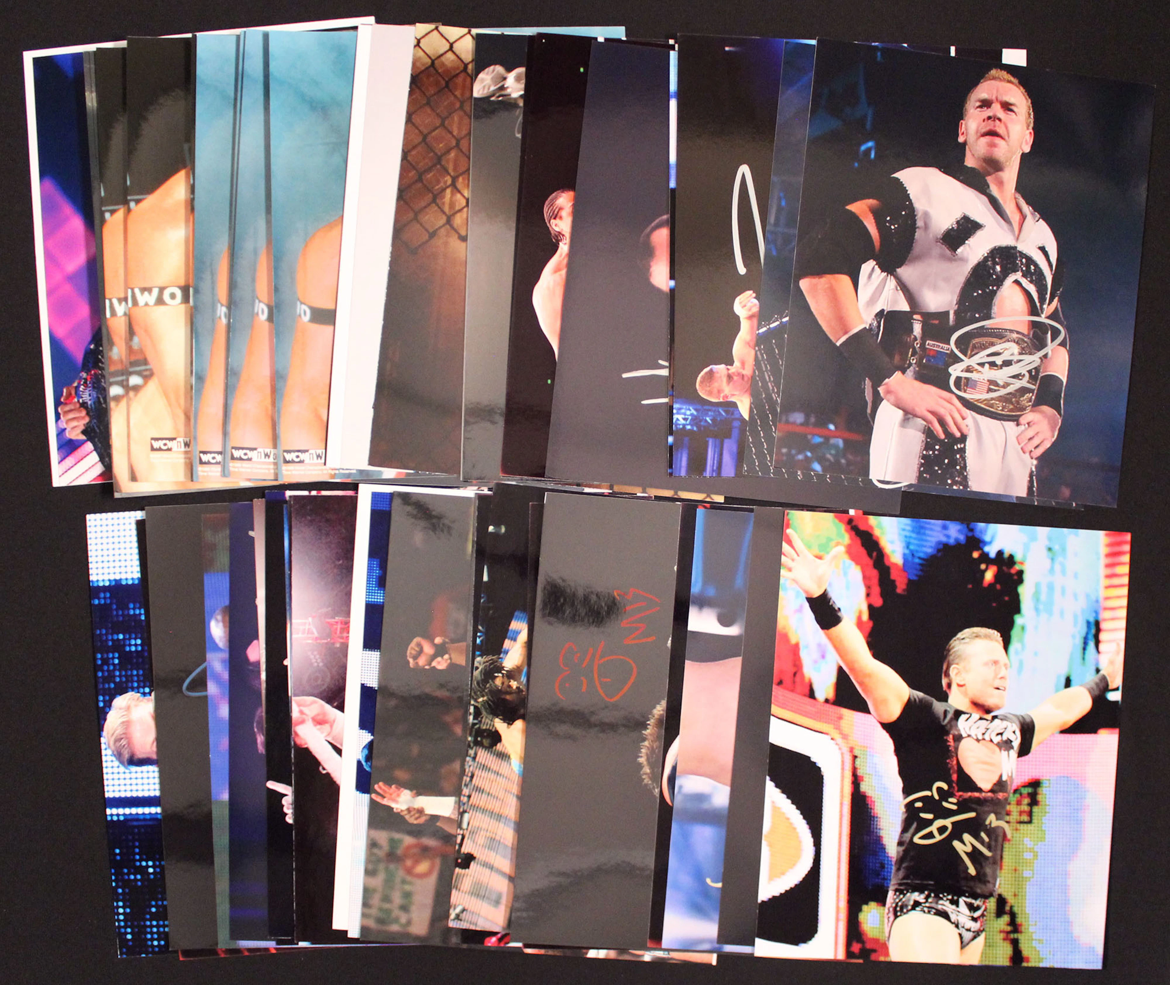 Lot of (50) Wrestling Stars Signed 8x10 Photographs