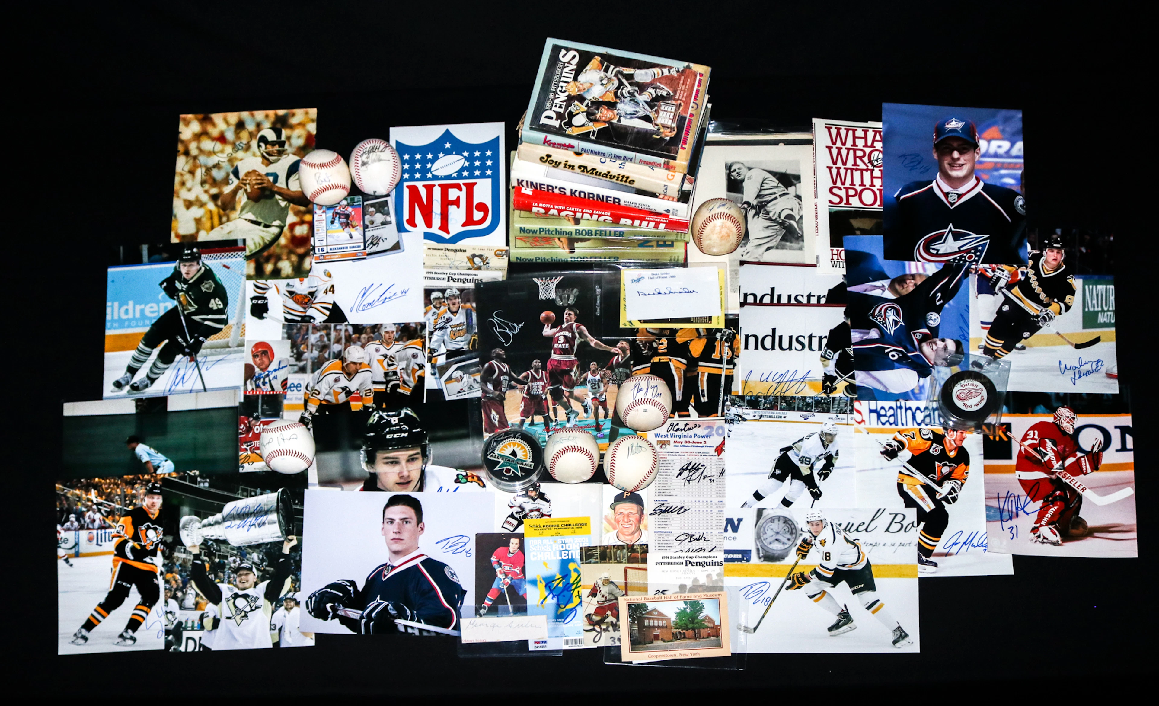 Large Memorabilia/Signature Lot- Baseball/Hockey