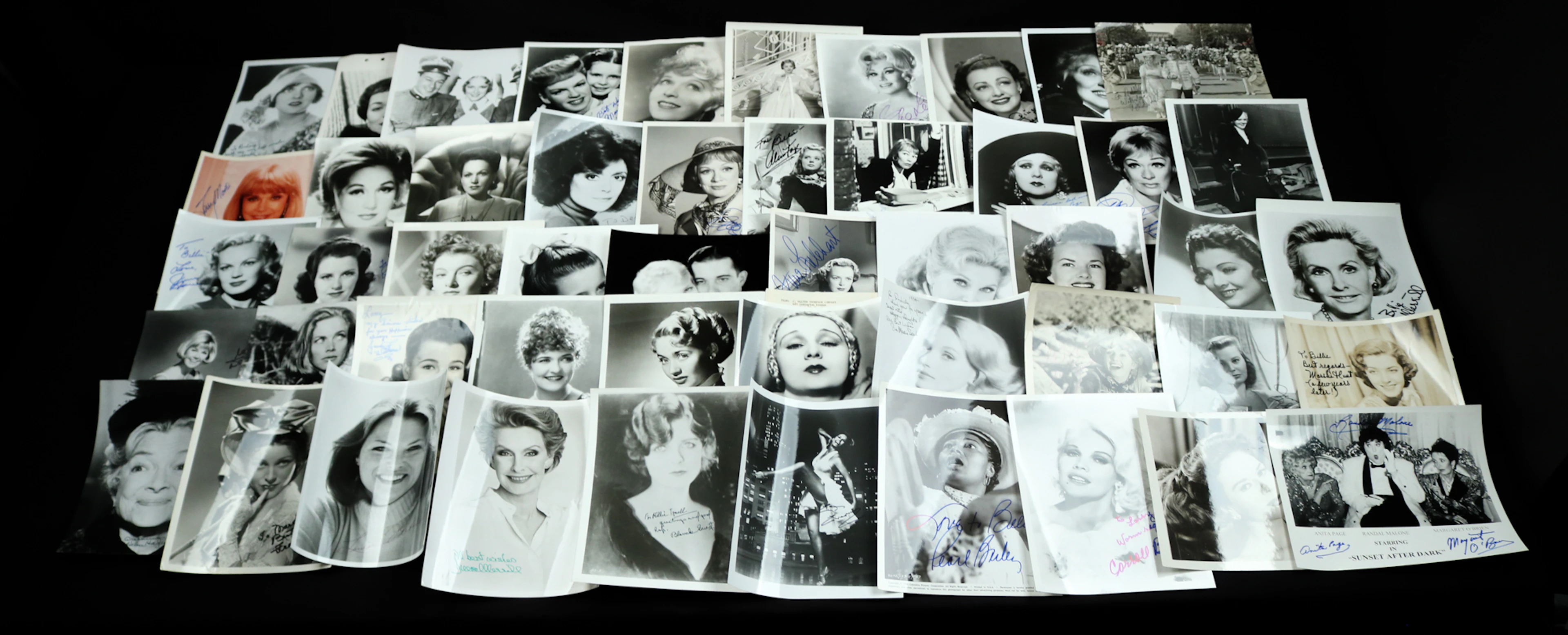 Lot of (50+) Celebrity Signed 7x9 or Larger Photographs - Great Names!