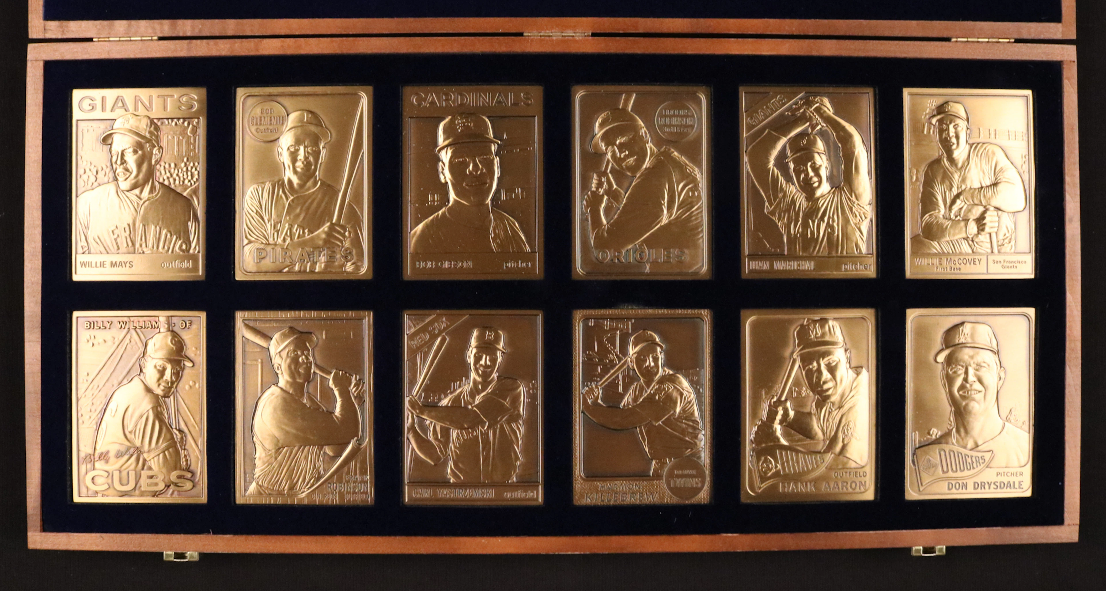 Lot of HOF Topps Legends Bronze, Heirloom Porcelain and Conlon Master Set