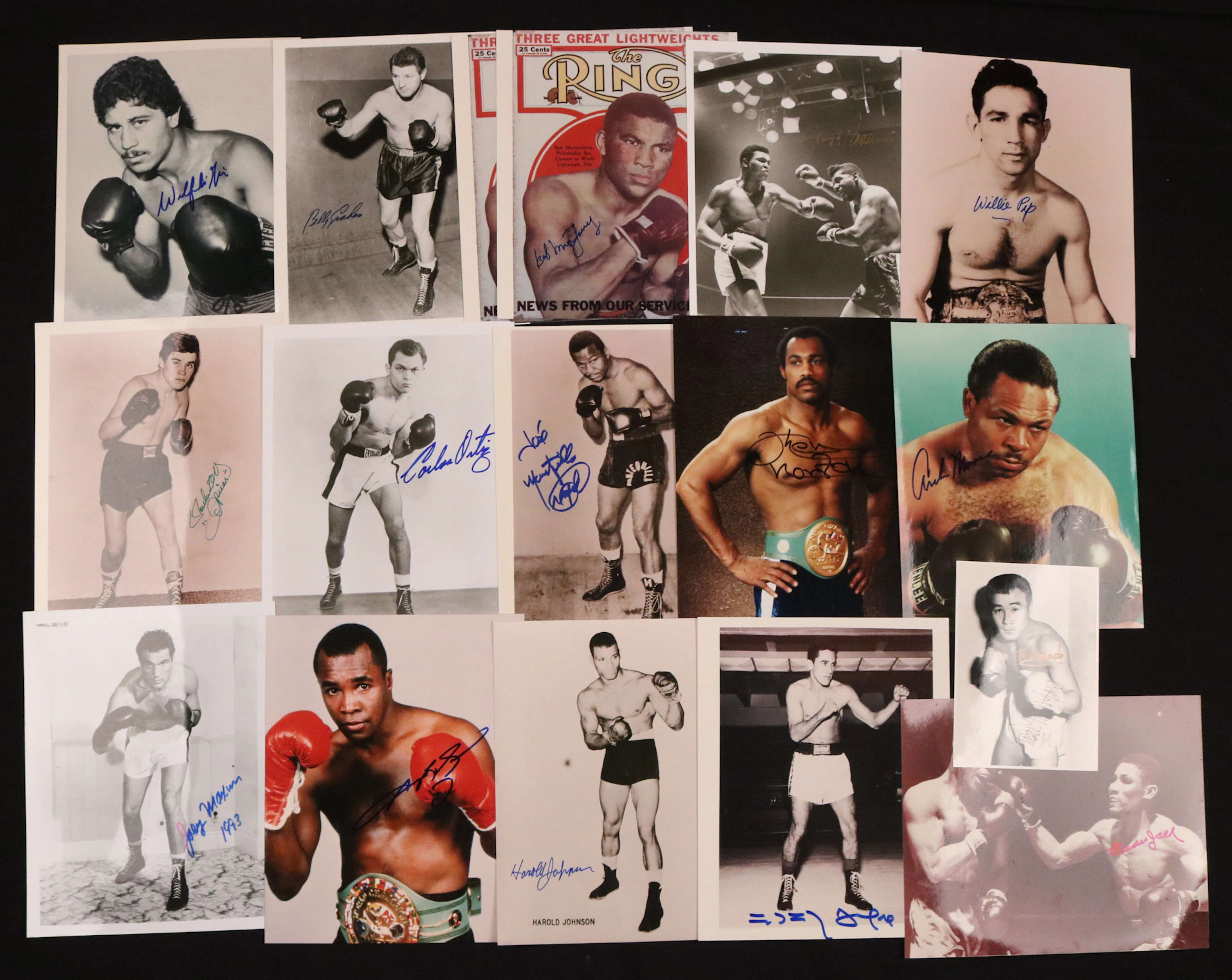 Collection of (50+) Boxing Legends Signed 8x10 Photographs