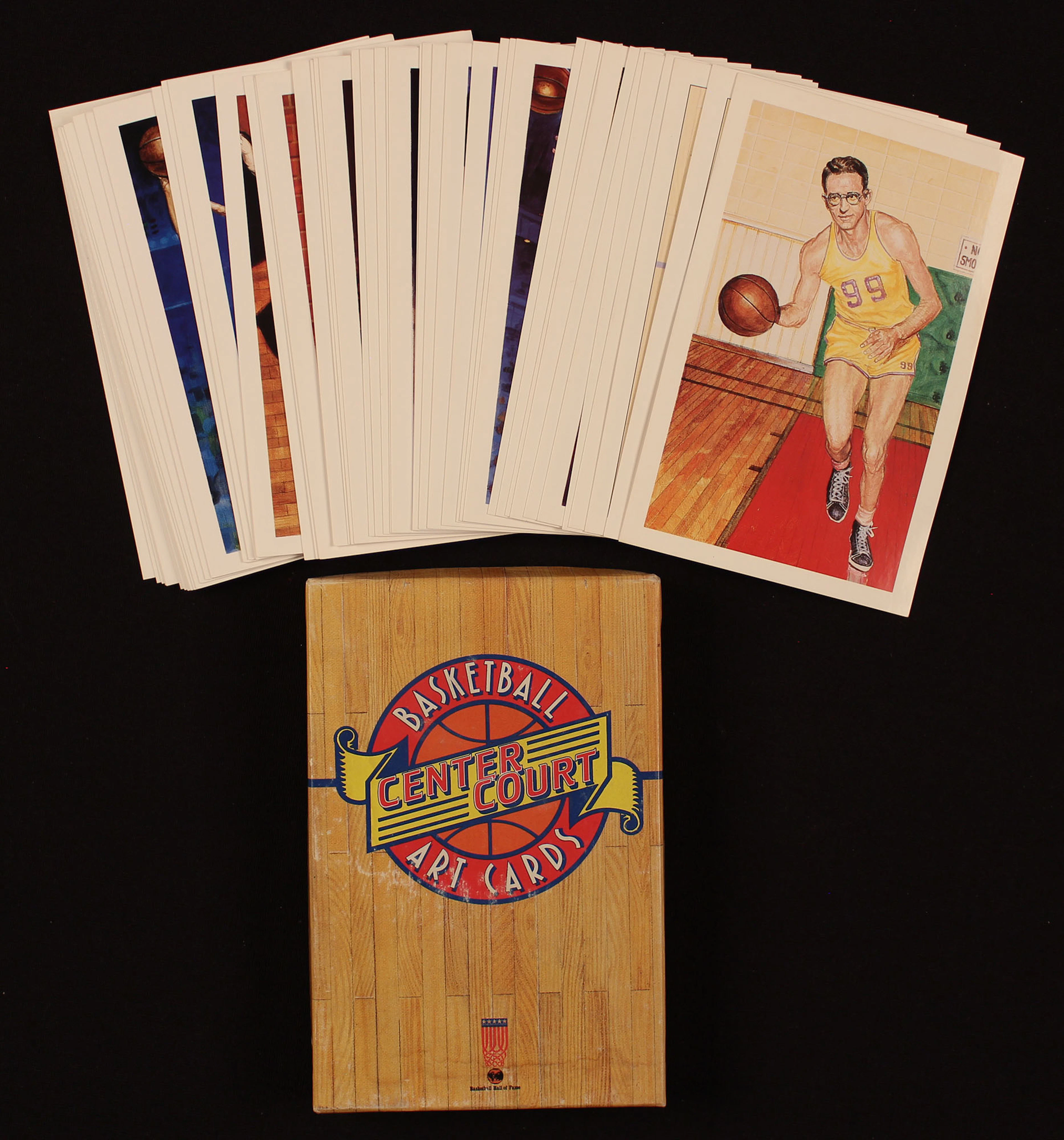 Complete Set of Center Court Basketball Art Cards
