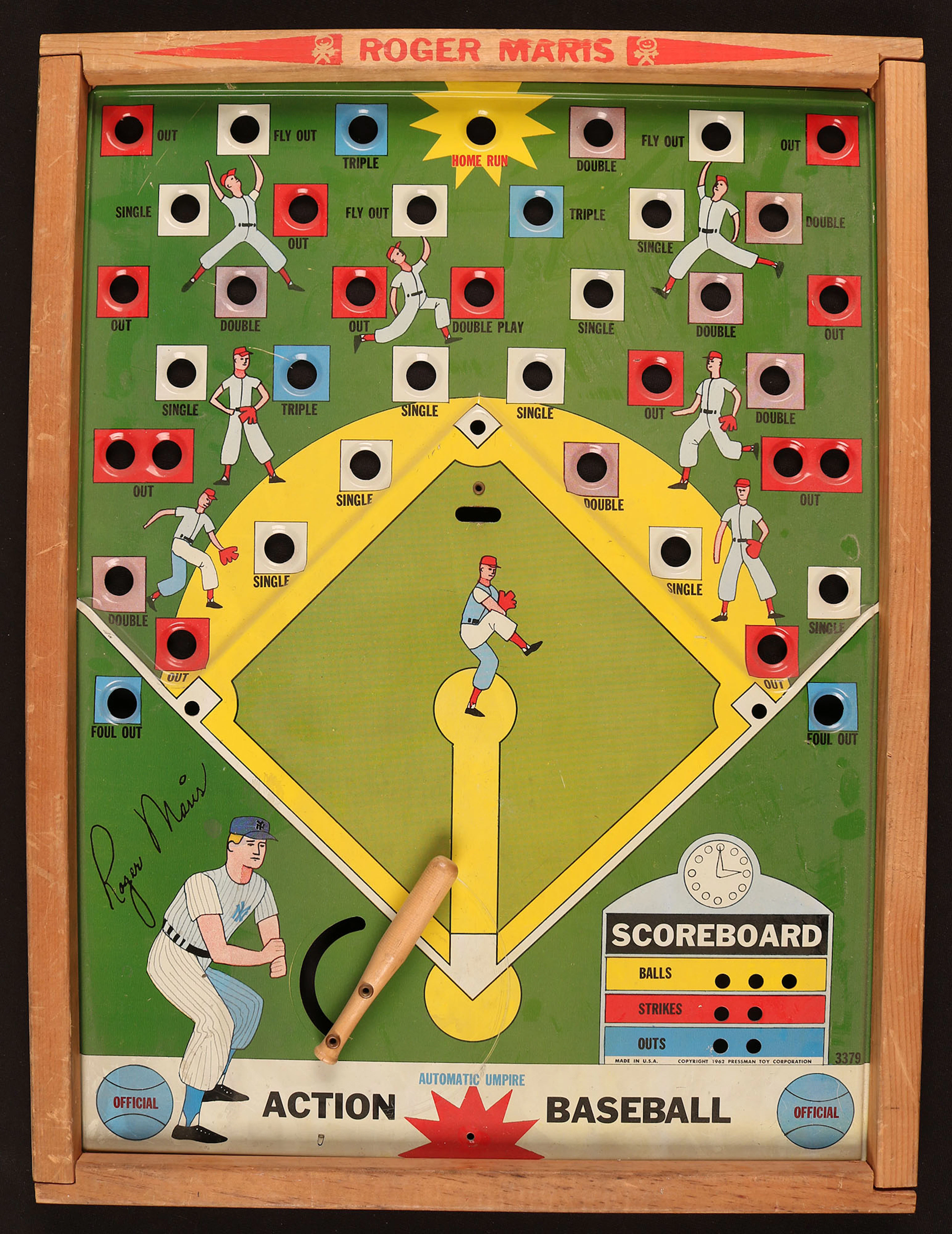 1962 Roger Maris Action Baseball Game