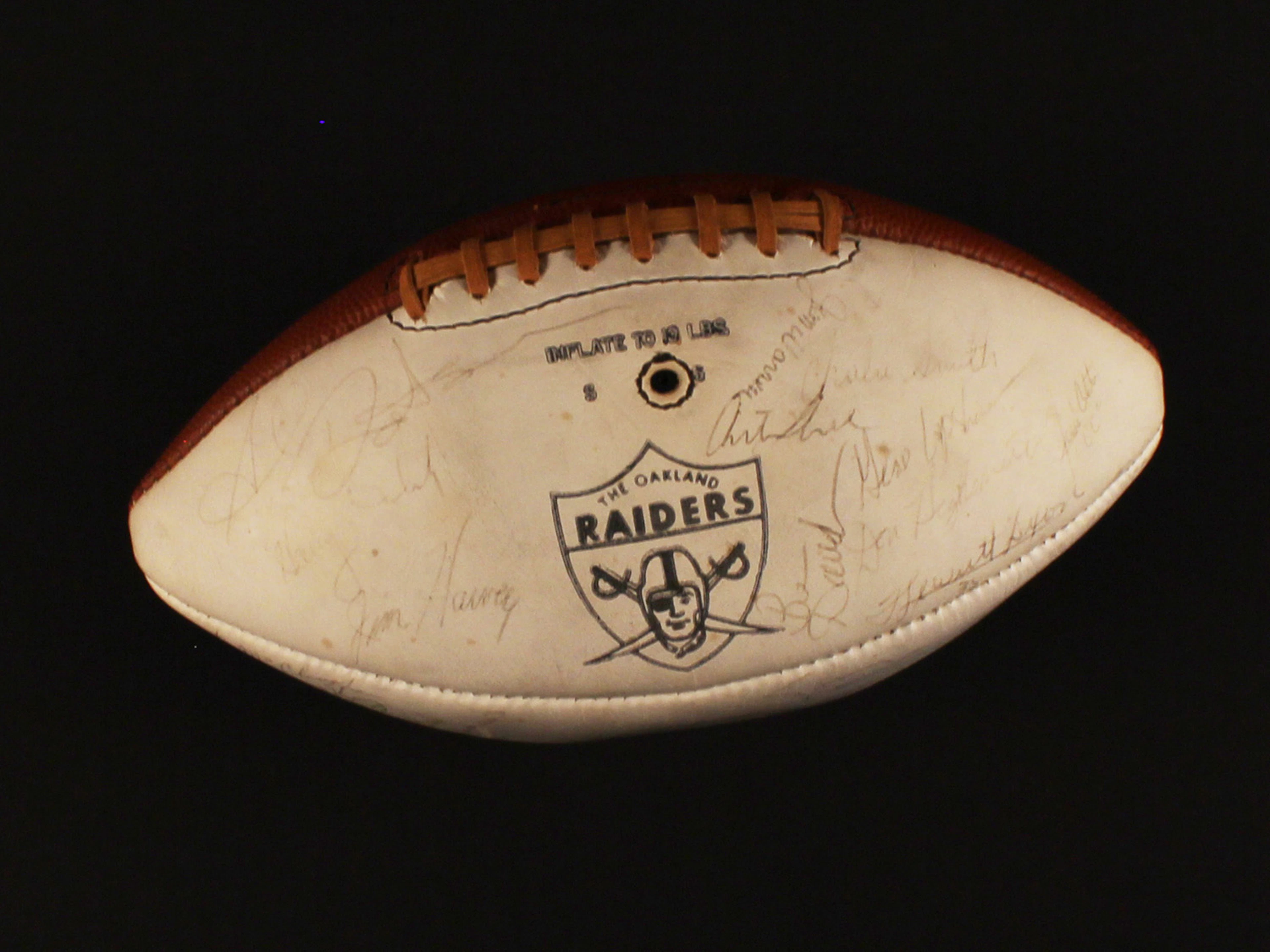 1970 Oakland Raiders Team Signed Football