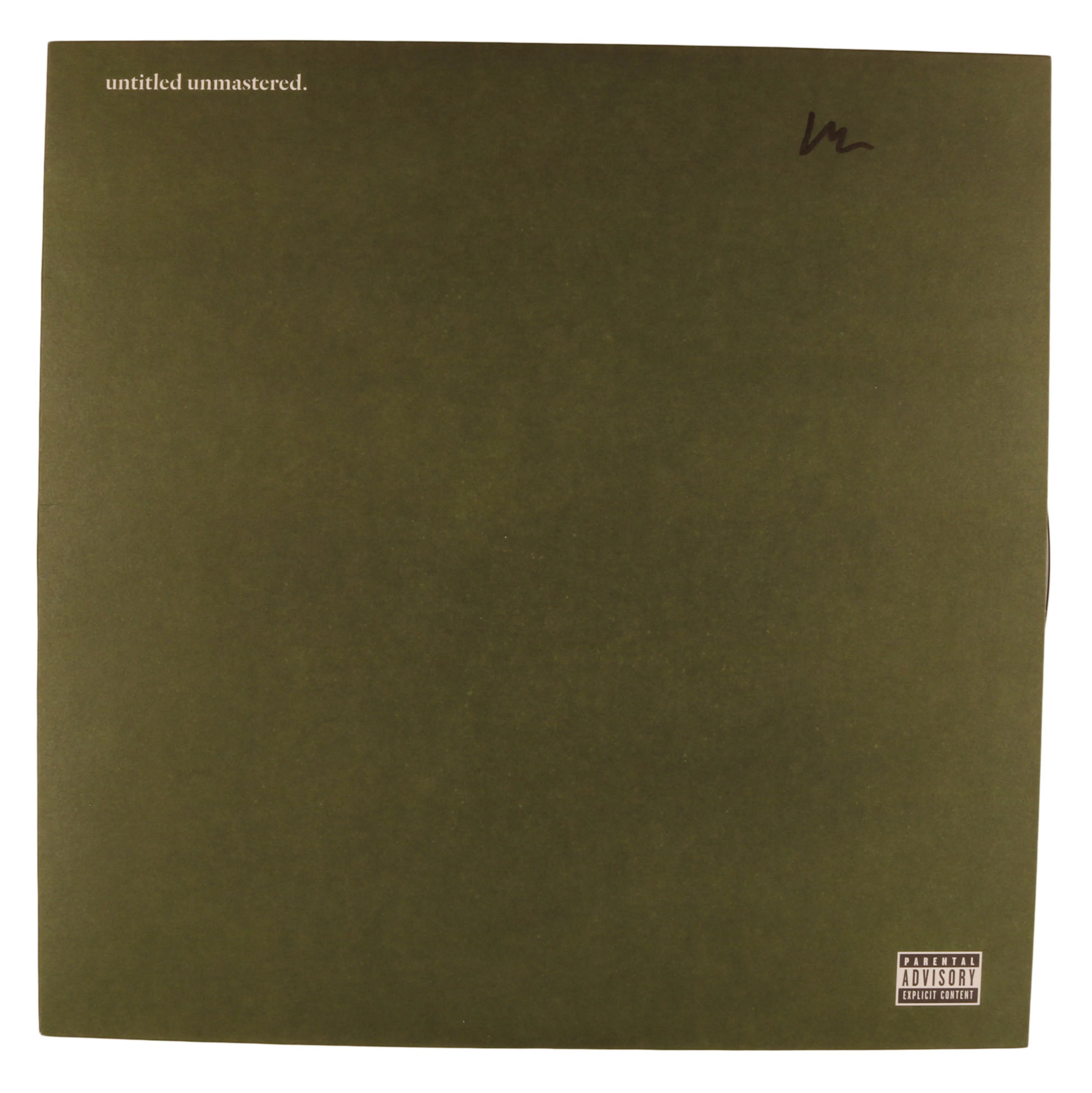 Kendrick Lamar Signed “Untitled Unmastered” Record Album