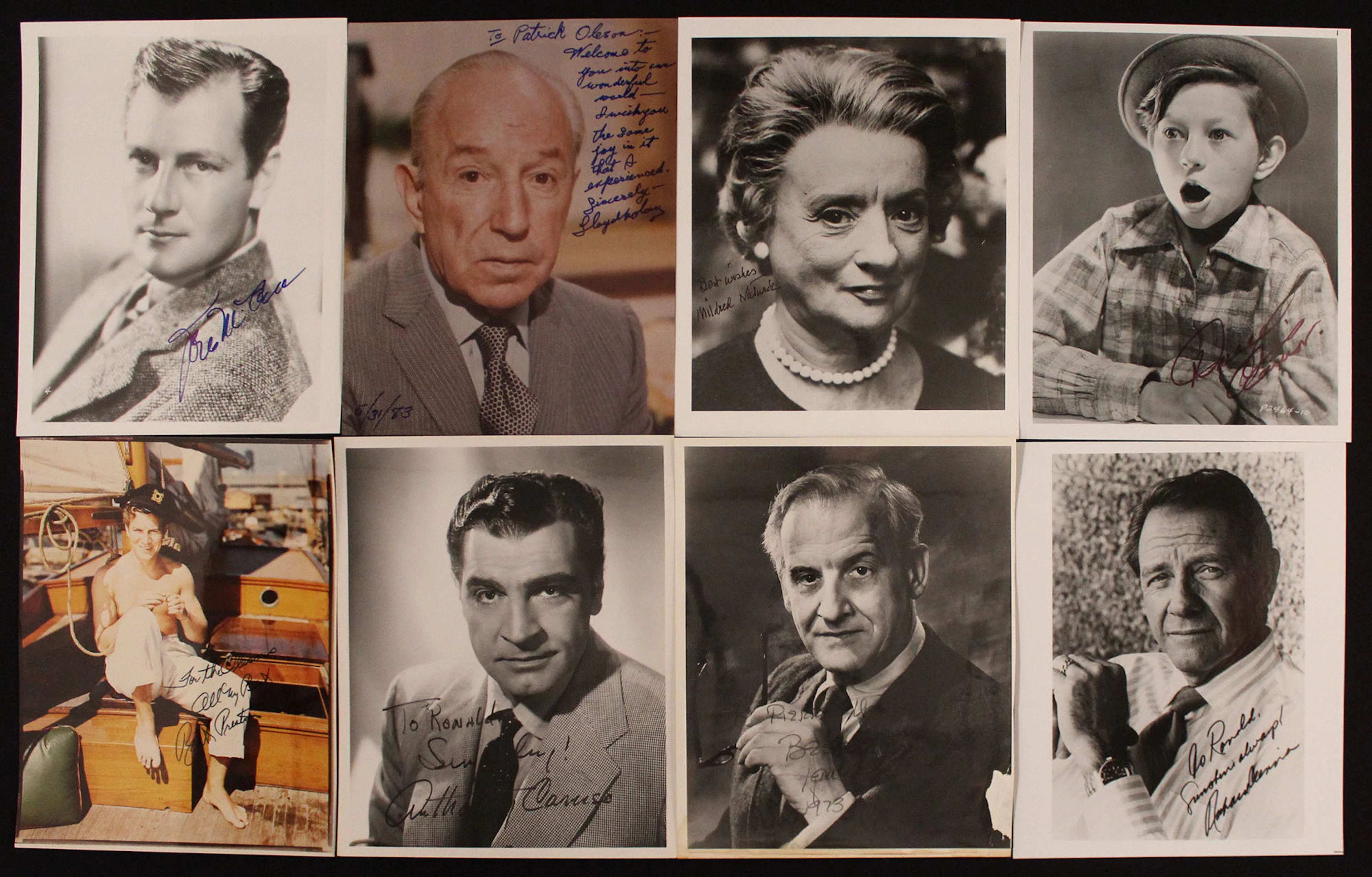 Lot of (21) Deceased Actors Signed Photographs